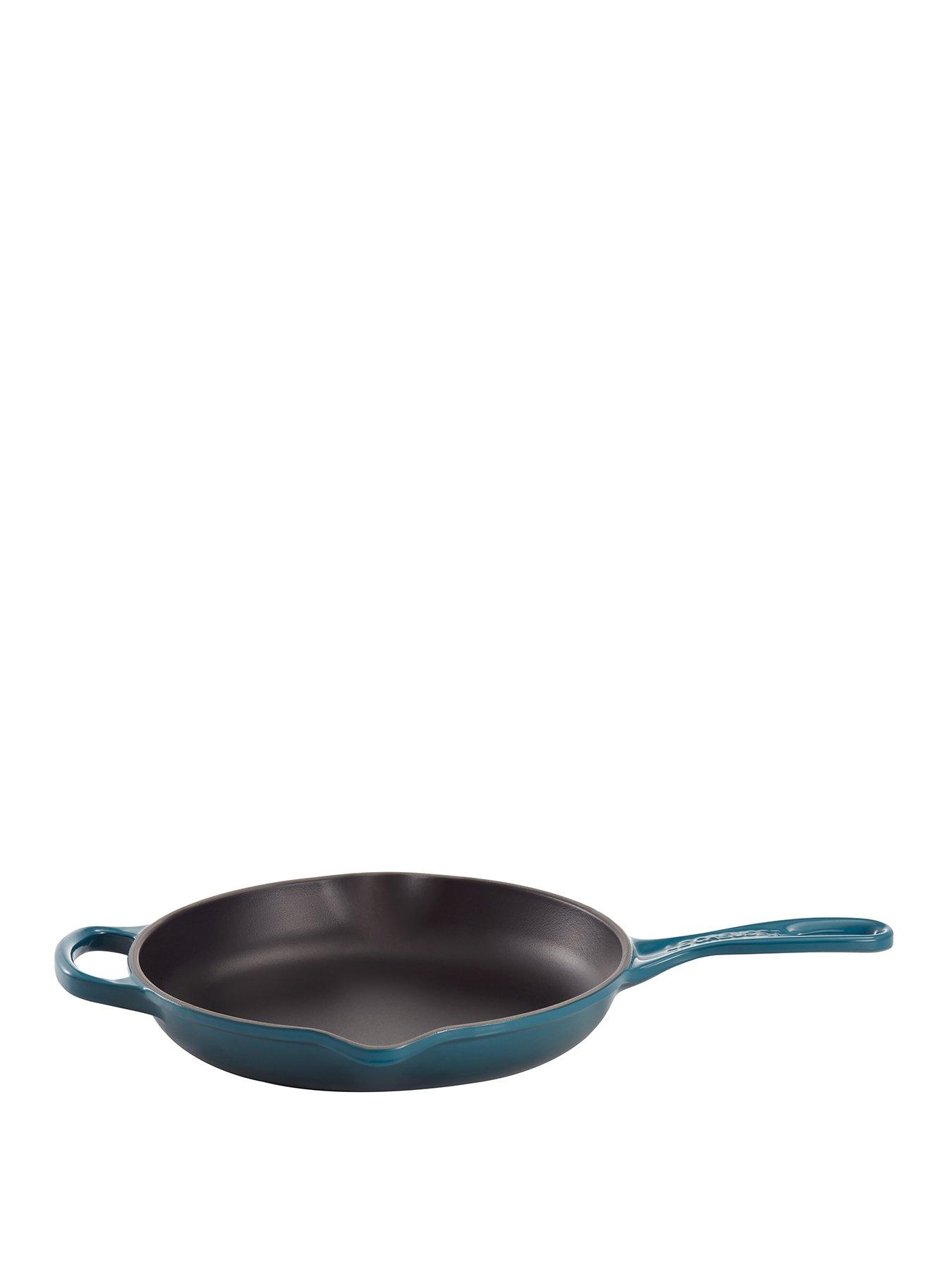 undefined Signature 23 cm Cast Iron Frying Pan with Metal Handle - Deep Teal