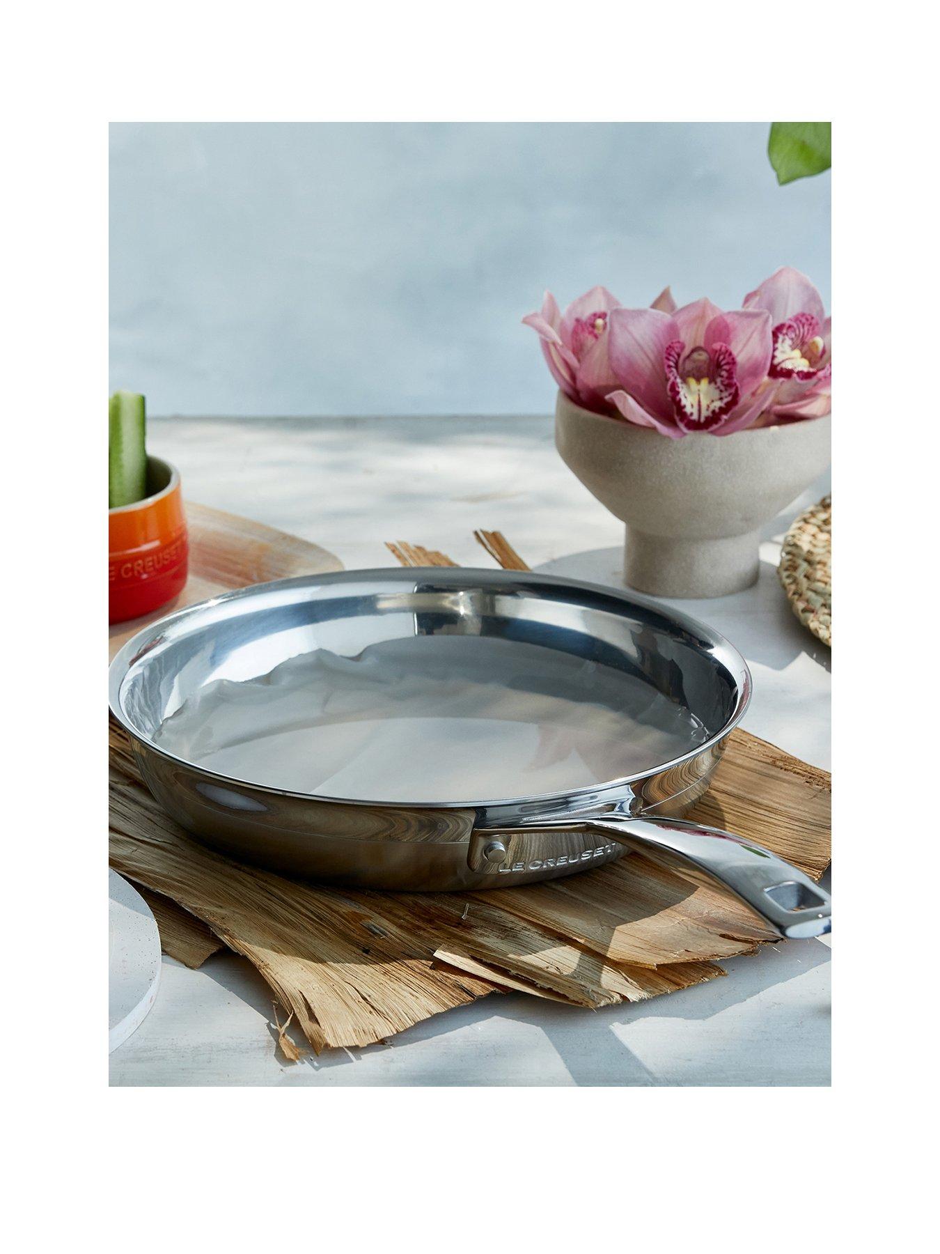 undefined 3-Ply Stainless Steel 24 cm Uncoated Frying Pan