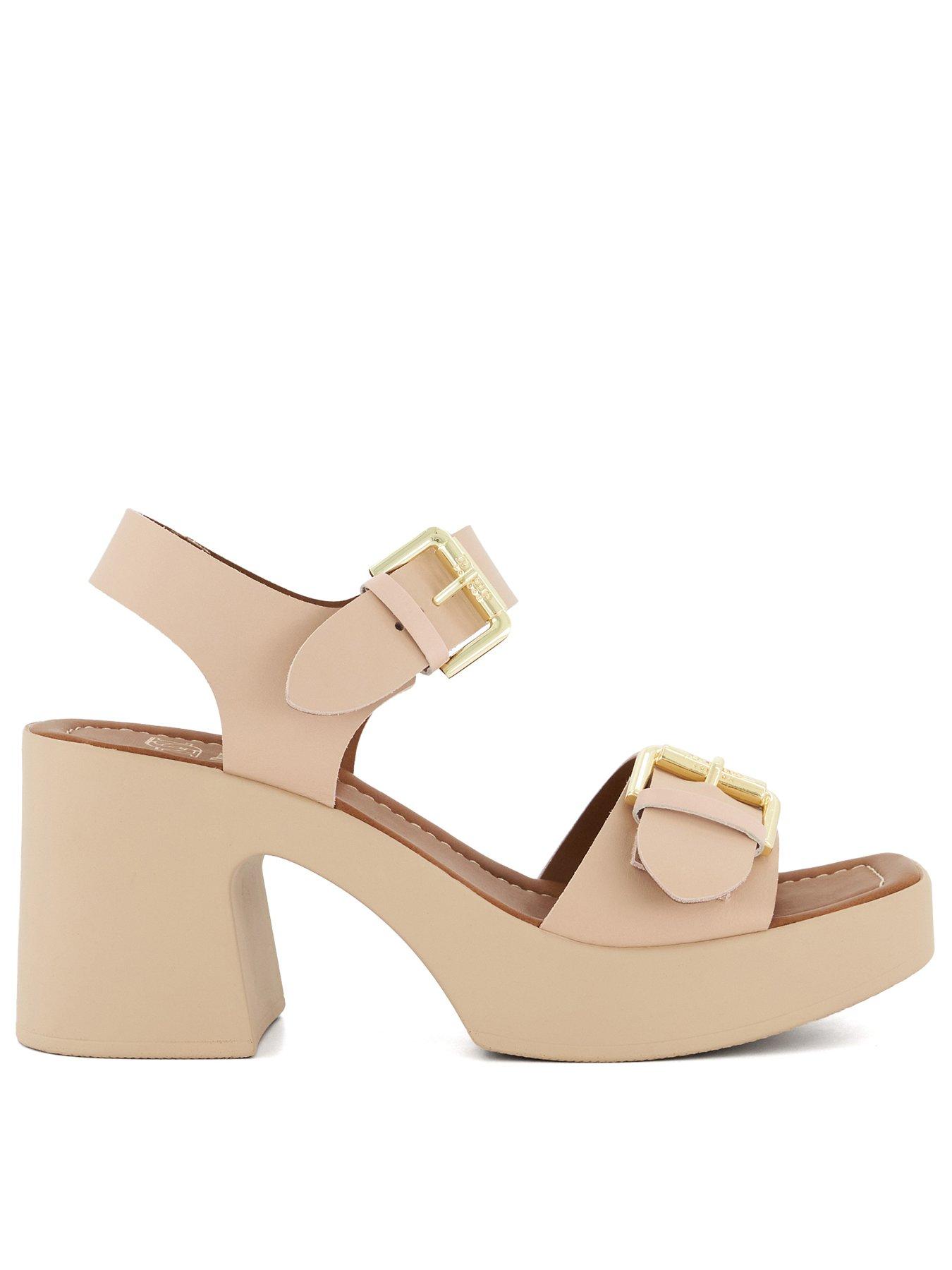 Platform sandals dune clearance