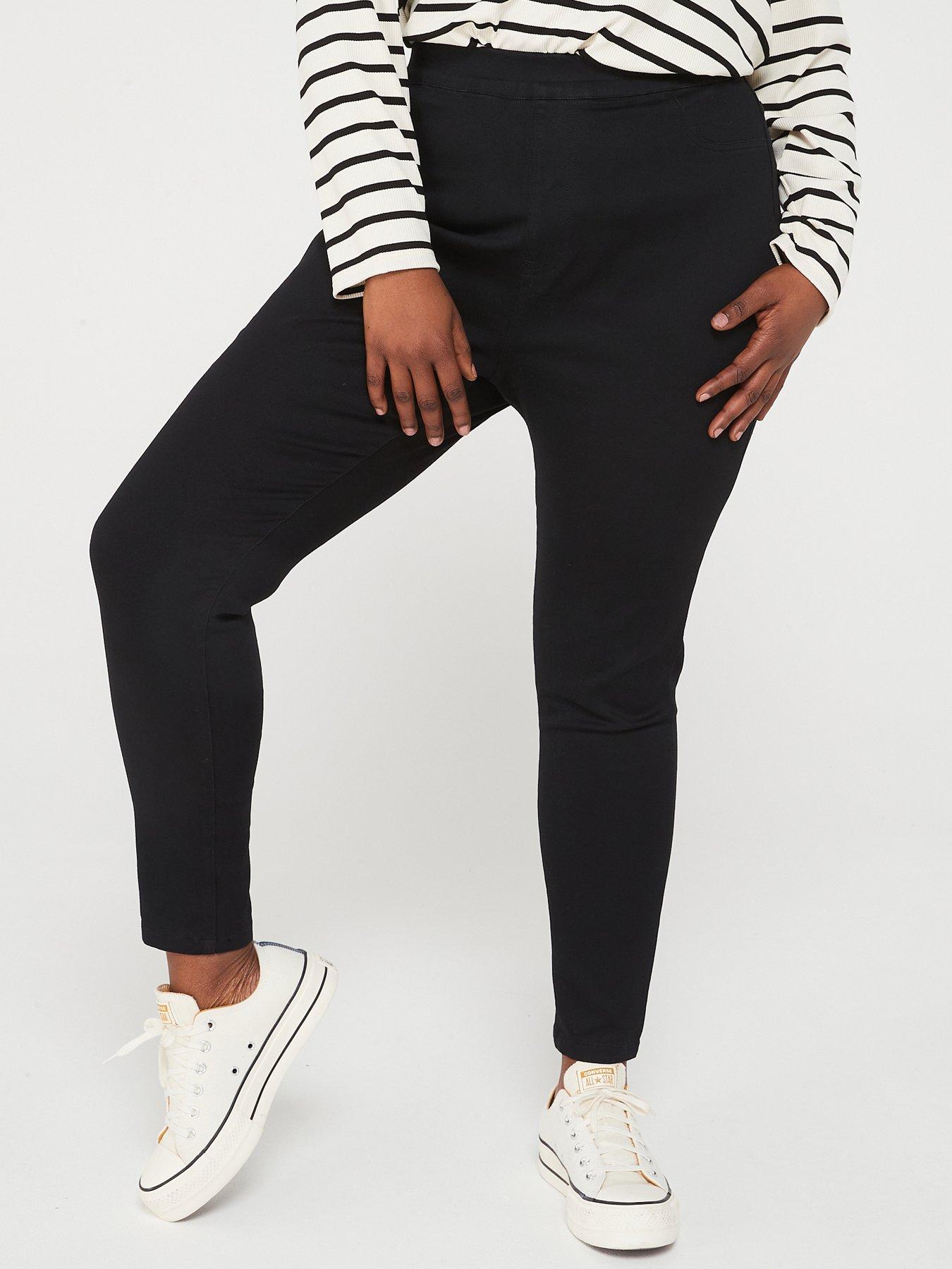 Buy Women's High Waist Stretch Skinny Denim Capri Jeggings with Pockets  Reg-Plus Size (Large, Capri-Navy) at Amazon.in