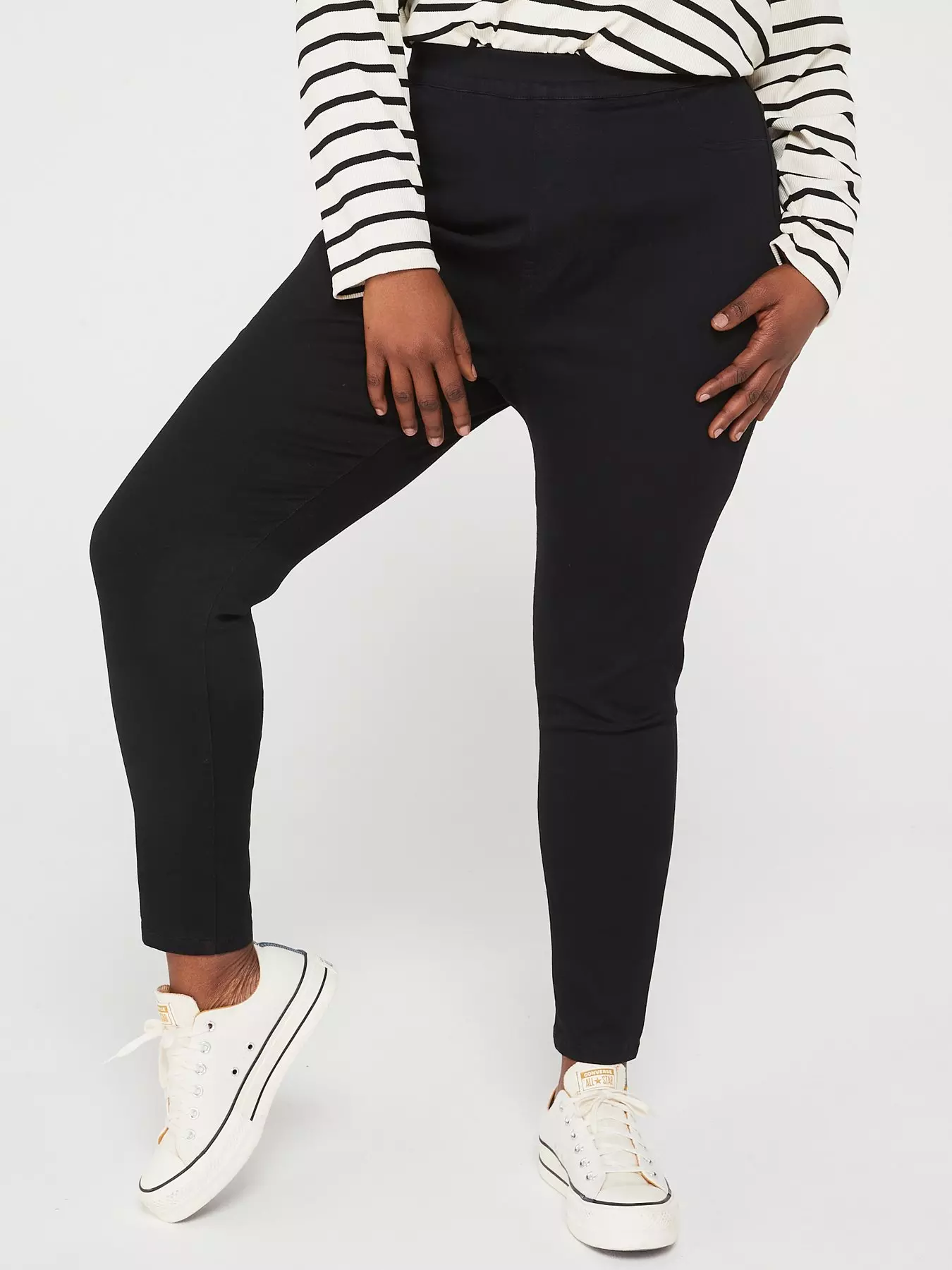 Curves Black High Waist Leggings