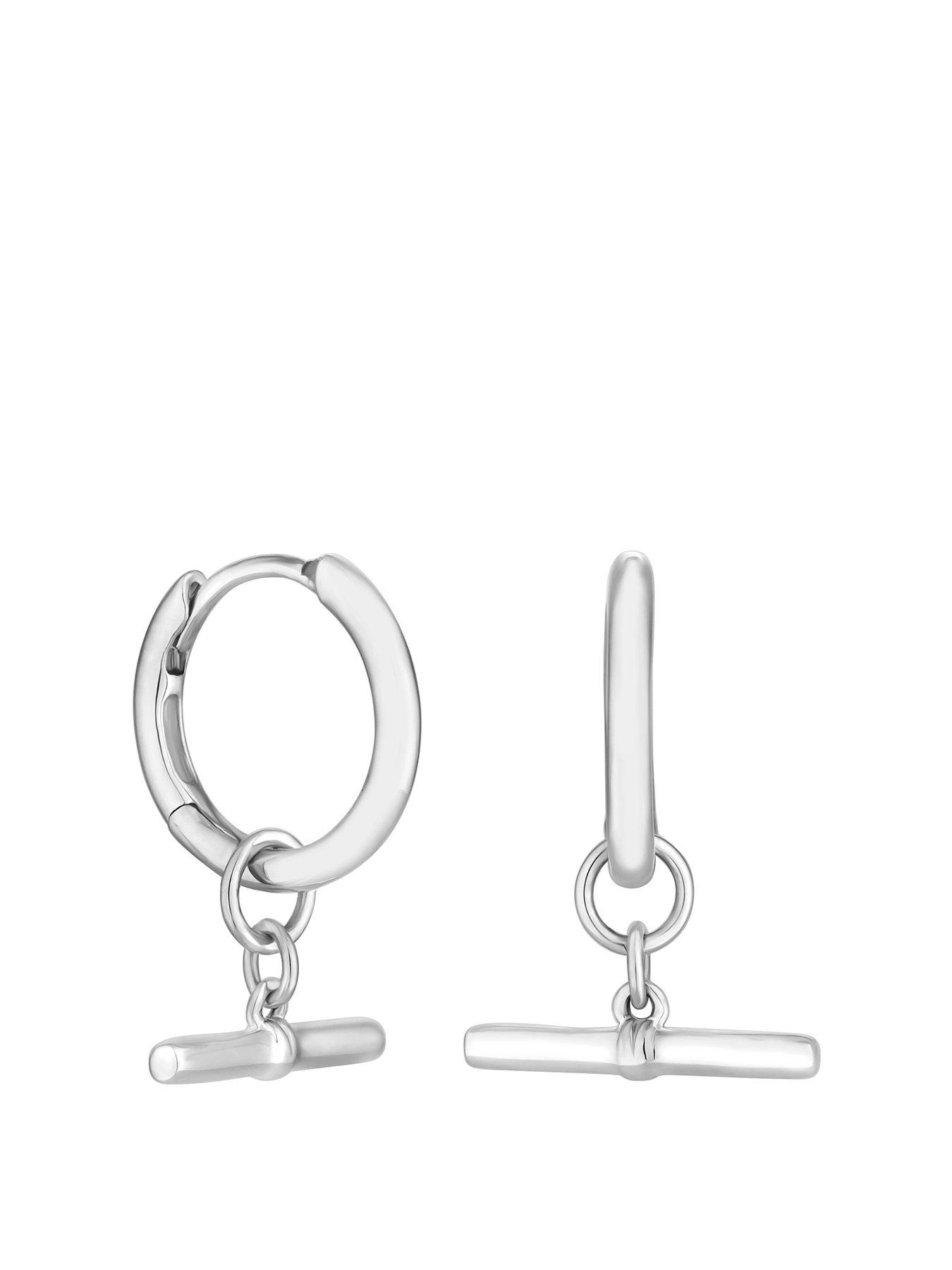 Very Small 10mm Sterling Silver Sleeper Hoop Earrings – Silverbling.ie