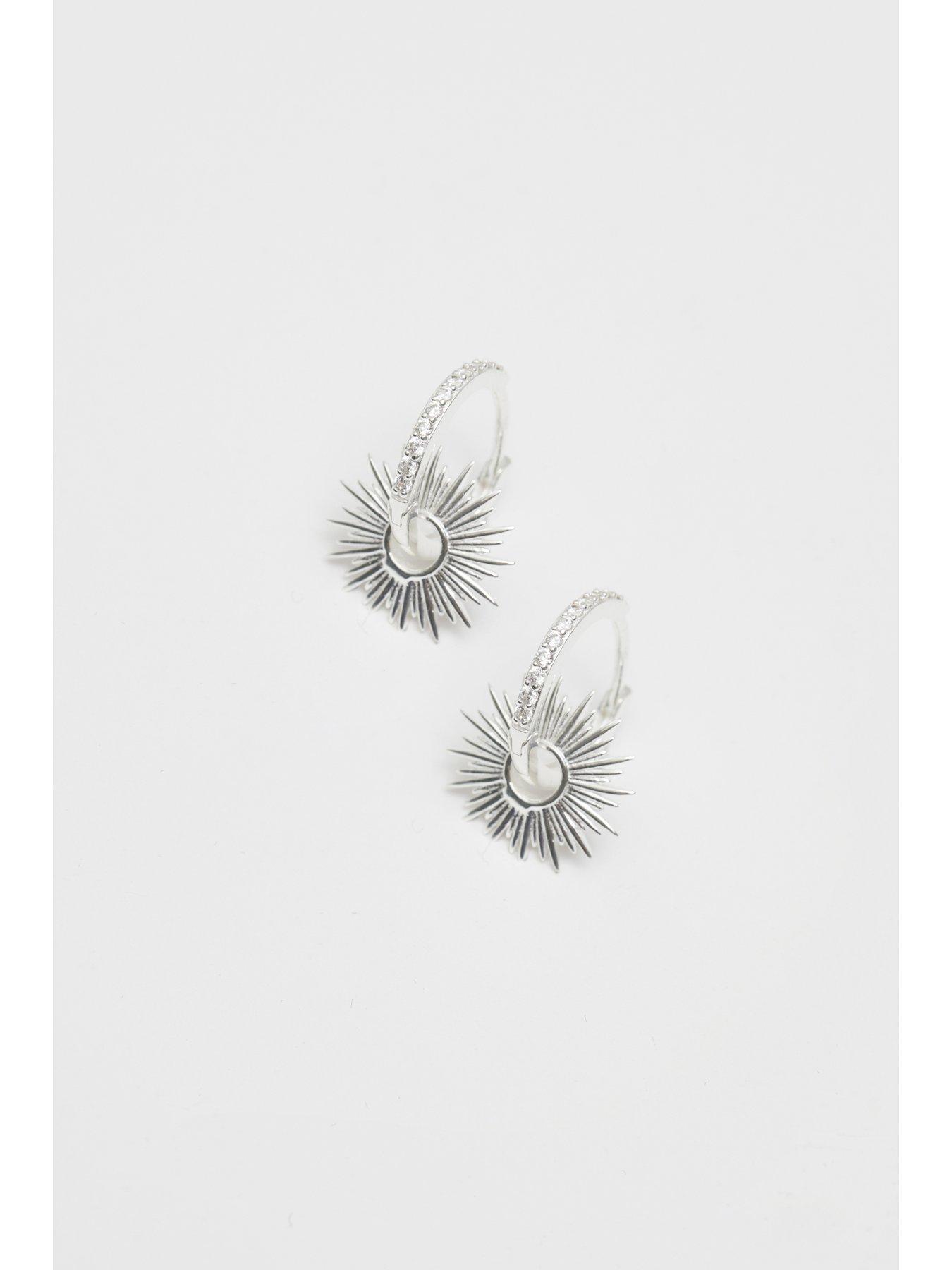 simply-silver-simply-silver-sterling-silver-925-starburst-charm-earringsstillFront