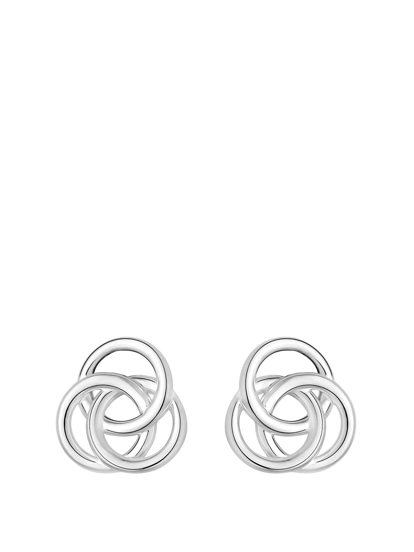 simply-silver-simply-silver-sterling-silver-925-knot-stud-earrings