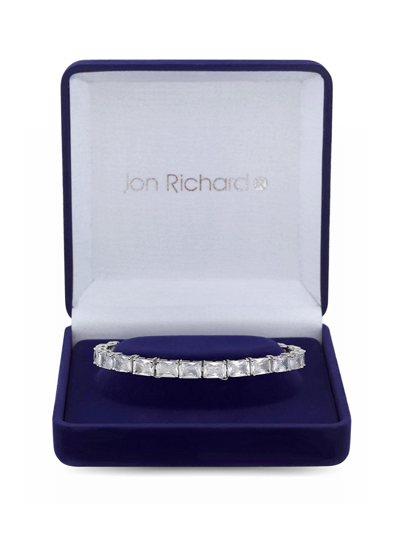 jon-richard-jon-richard-rhodium-plated-cubic-zirconia-baguette-bracelet-gift-boxed