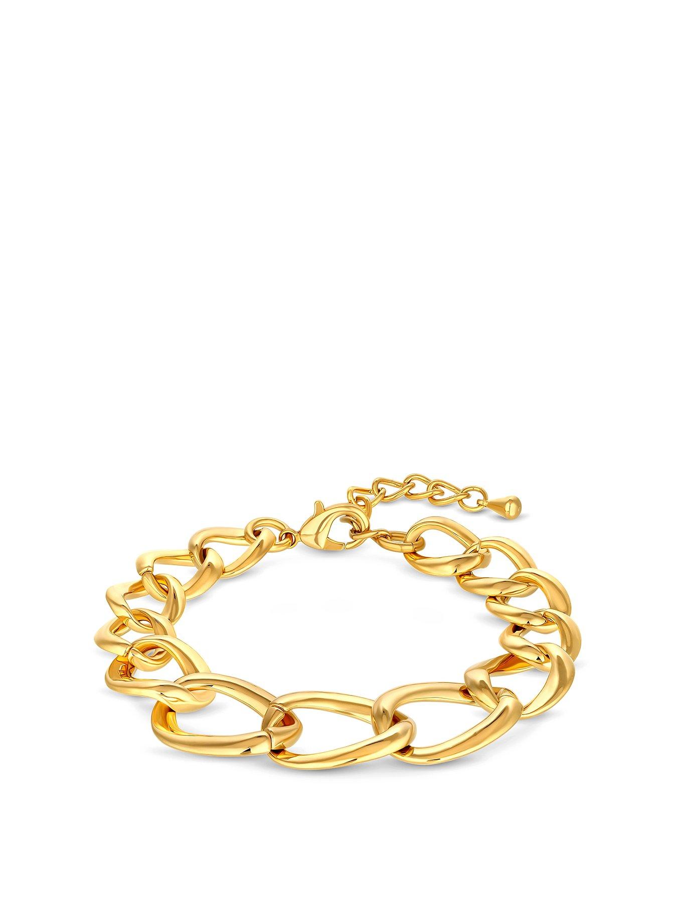 The Princess Kate Chunky Crystal Encrusted Chain Link Bracelet