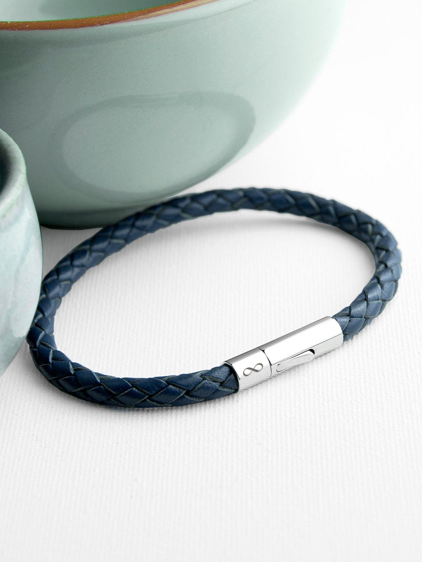 treat-republic-personalised-mens-infinity-capsule-leather-bracelet-tealdetail