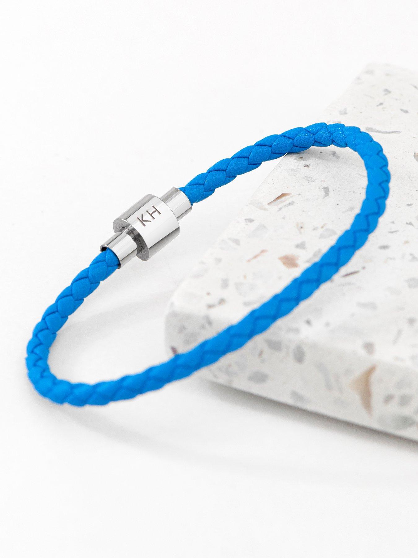 treat-republic-personalised-mens-infinity-woven-leather-bracelet-bluestillFront