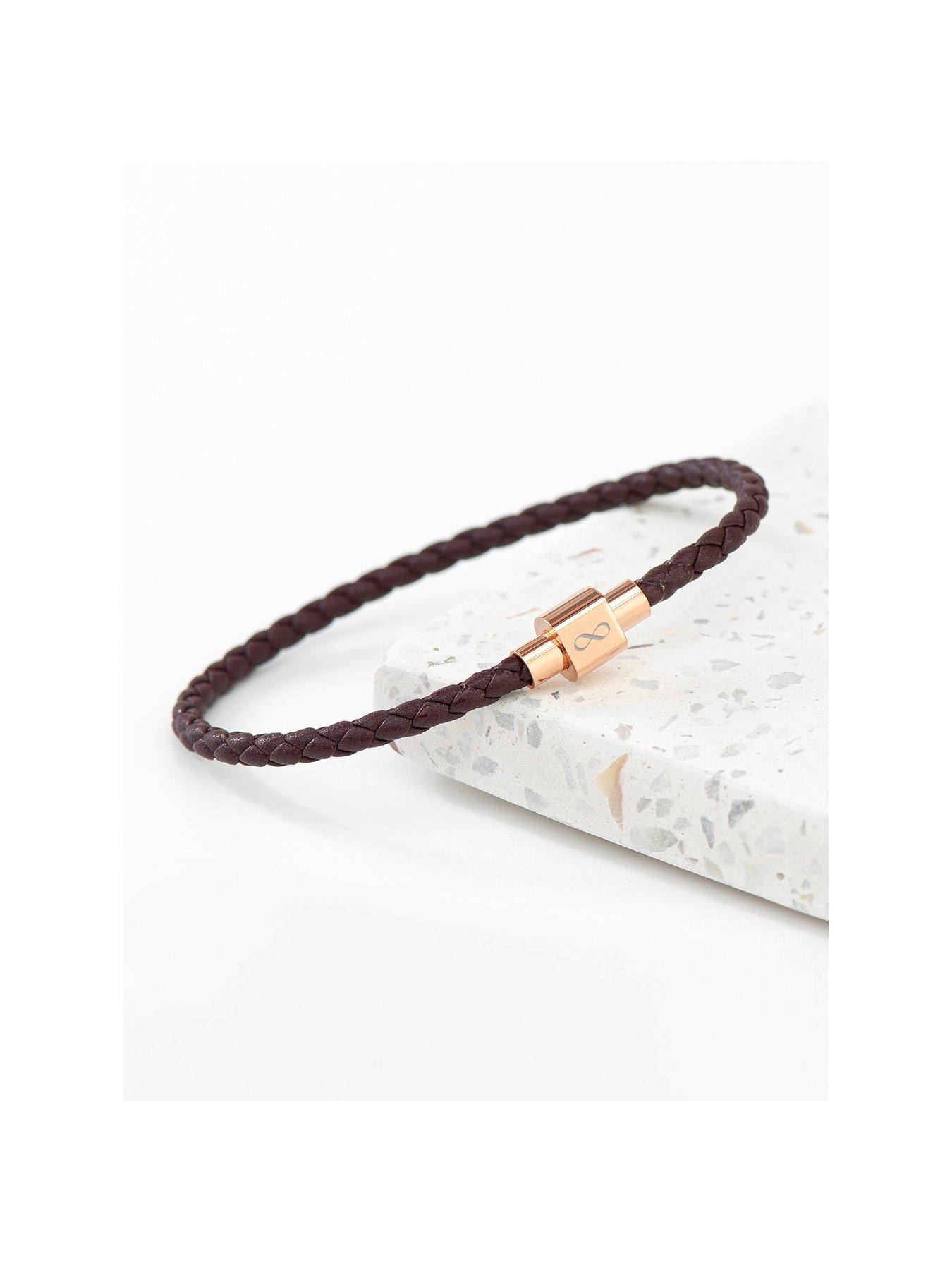 treat-republic-personalised-mens-infinity-woven-leather-bracelet-brown