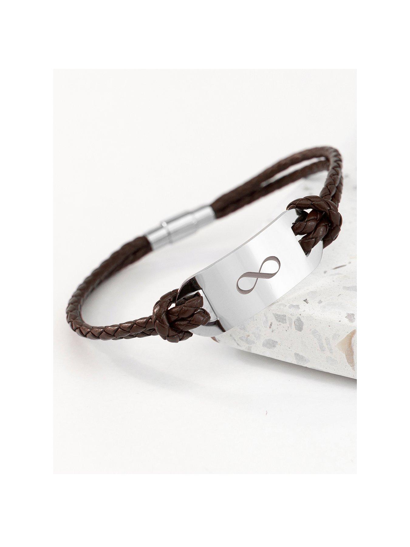 treat-republic-personalised-mens-infinity-statement-leather-bracelet-brown