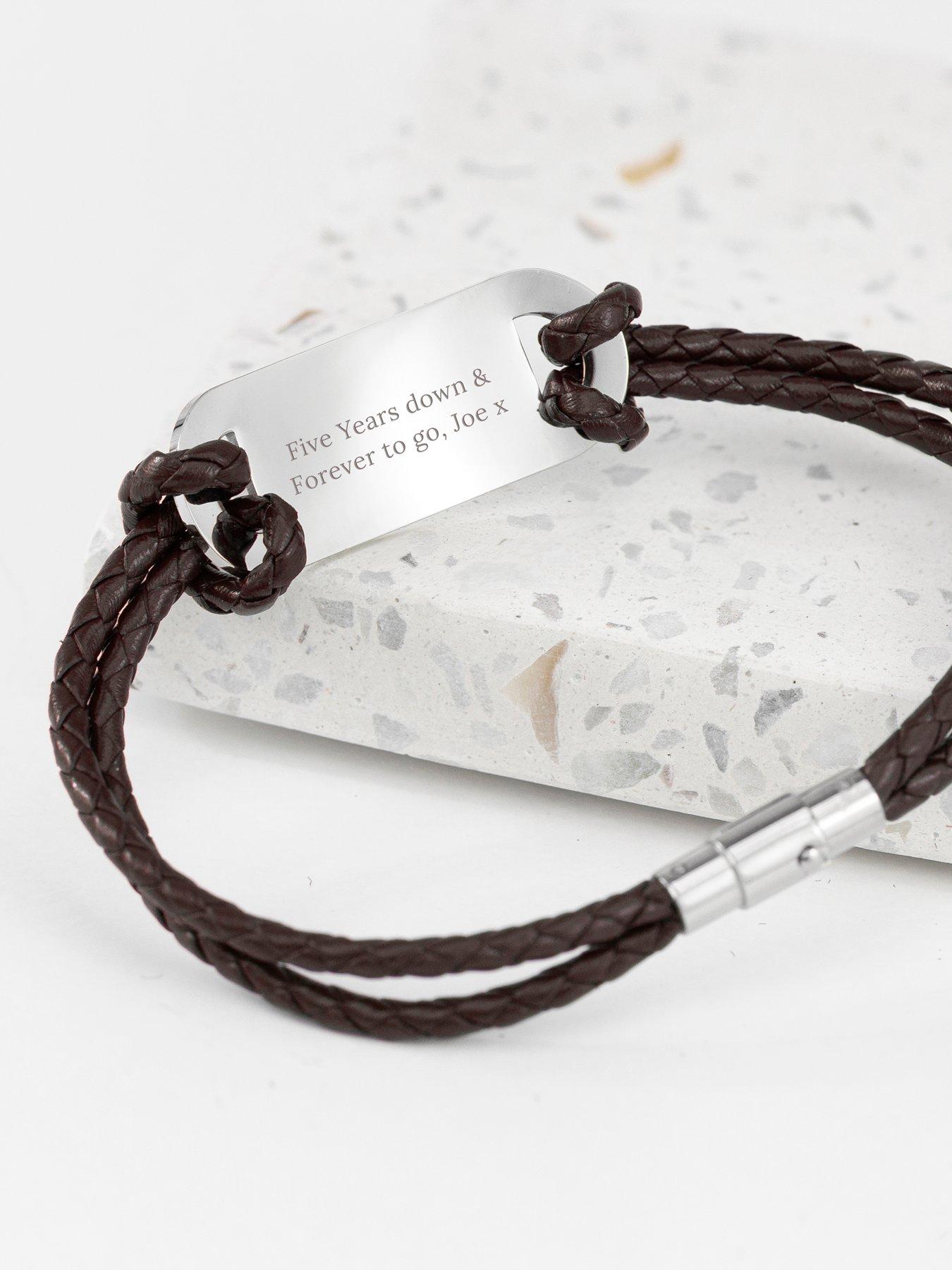 treat-republic-personalised-mens-infinity-statement-leather-bracelet-brownstillFront