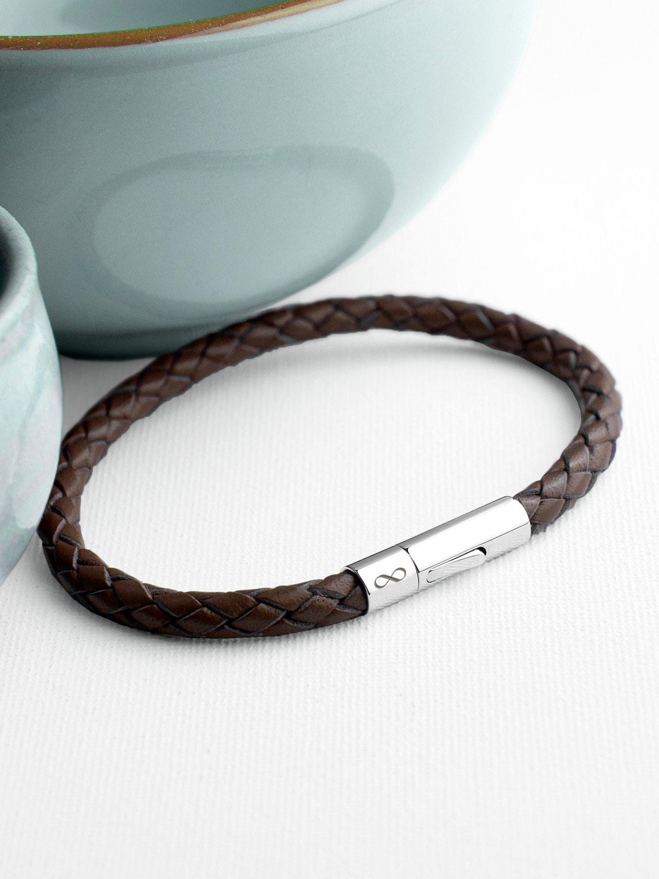 treat-republic-personalised-mens-infinity-capsule-leather-bracelet-browndetail