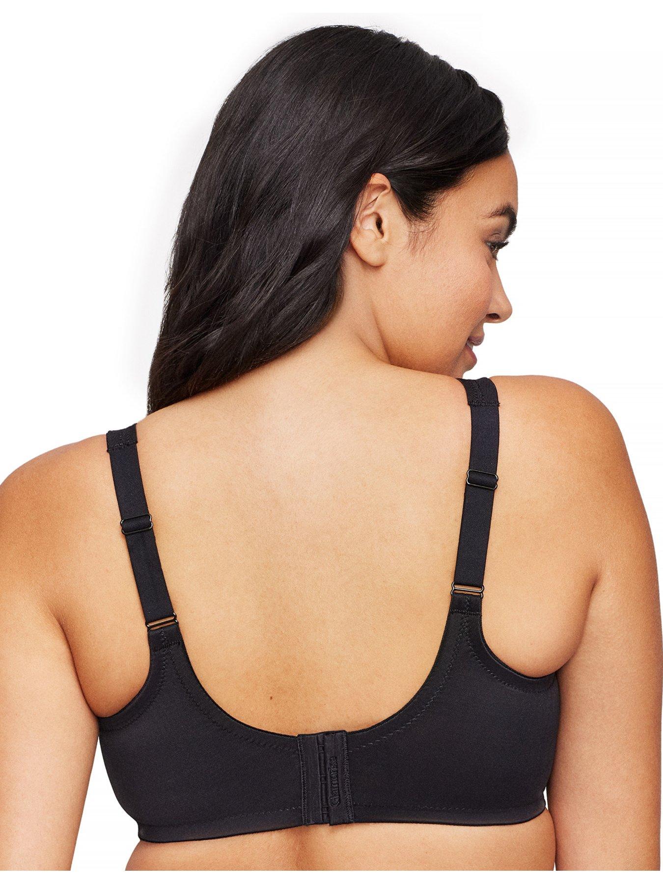 Image 2 of 5 of Glamorise Wonderwire Minimizer Bra - Black