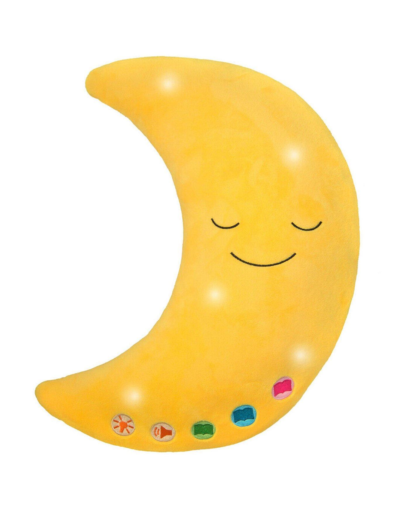 Image of Desi Doll My Quran' Moon Shaped Light And Sound Pillow - Original Yellow