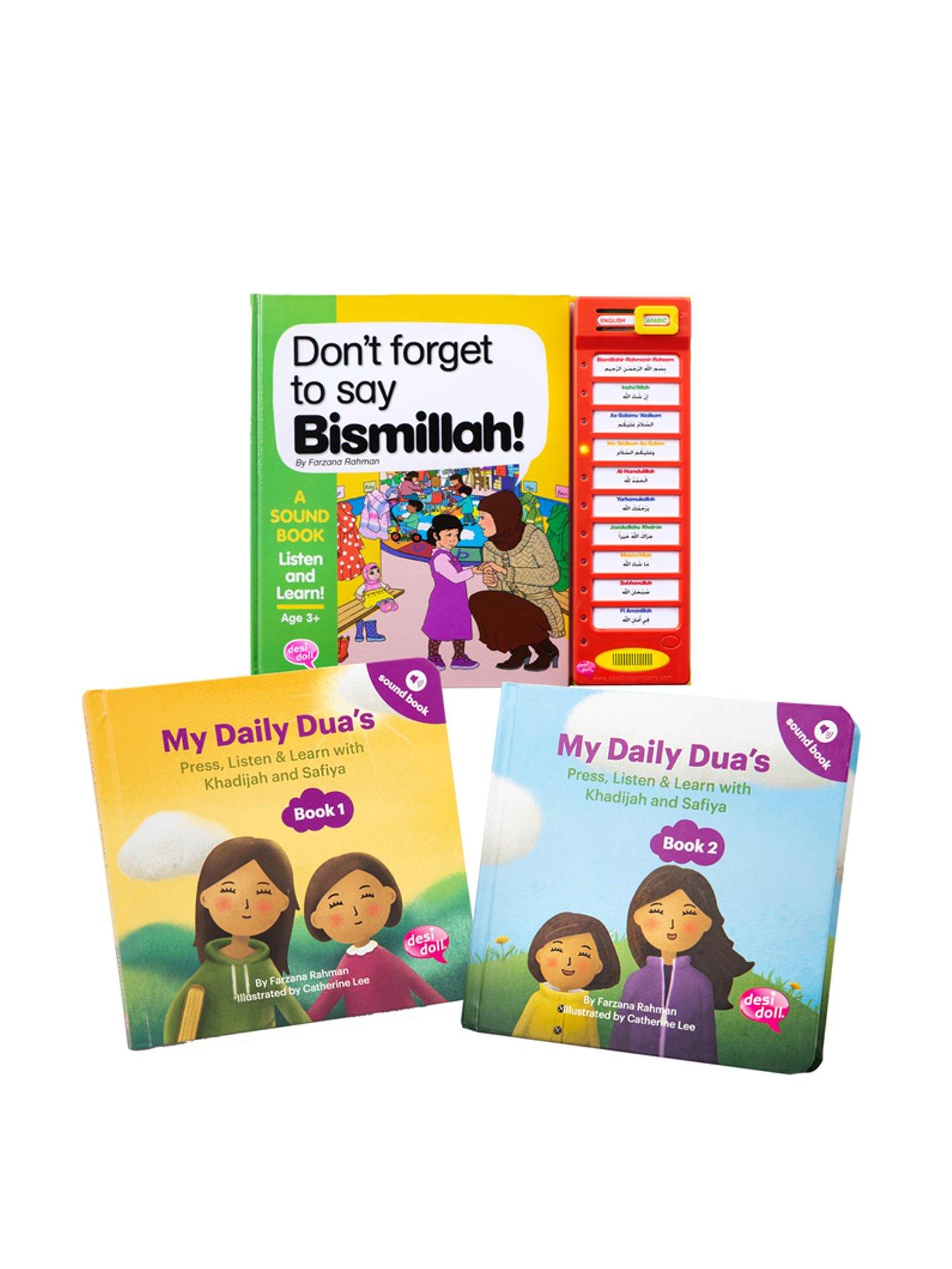 Image 1 of 2 of Desi Doll Don't Forget To Say Bismillah Story Sound Book and My Daily Dua's&nbsp;Story Sound Book: Part 1 &amp; 2