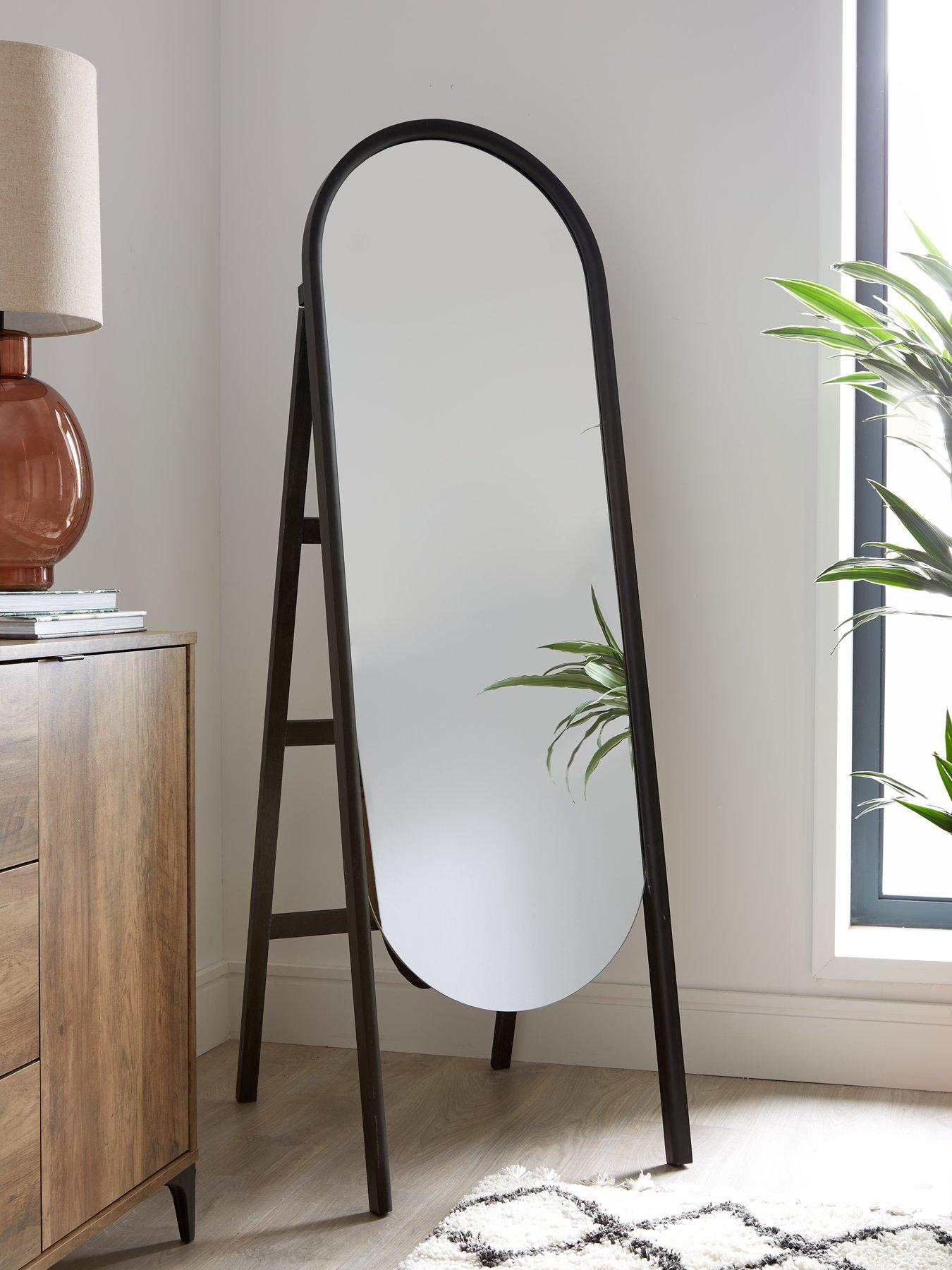 Image 1 of 5 of The Very Collection Free Standing Wooden Mirror 50x160cm
