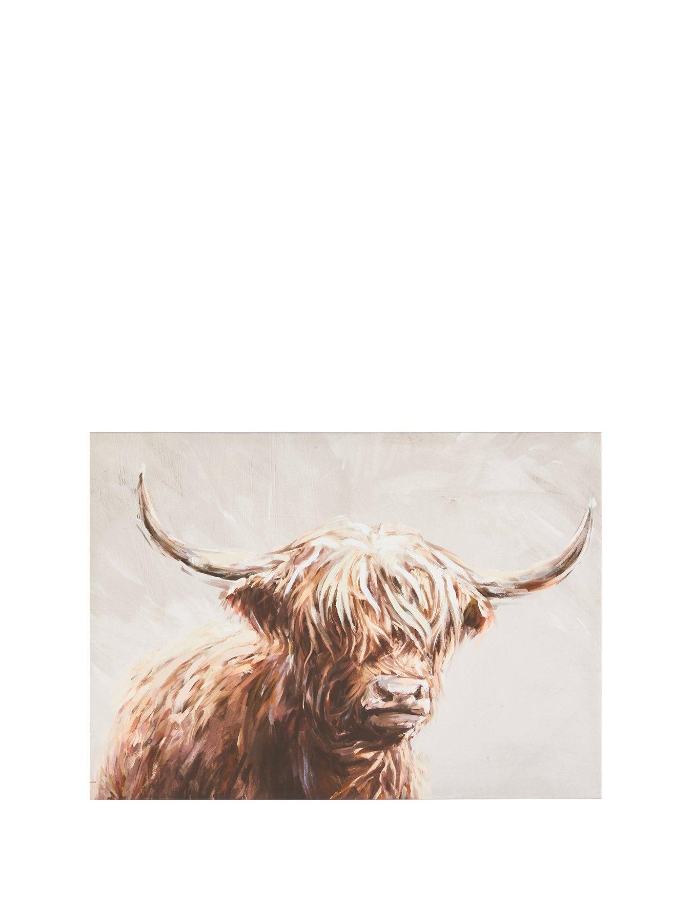 very-home-printed-highland-cow-canvasstillFront