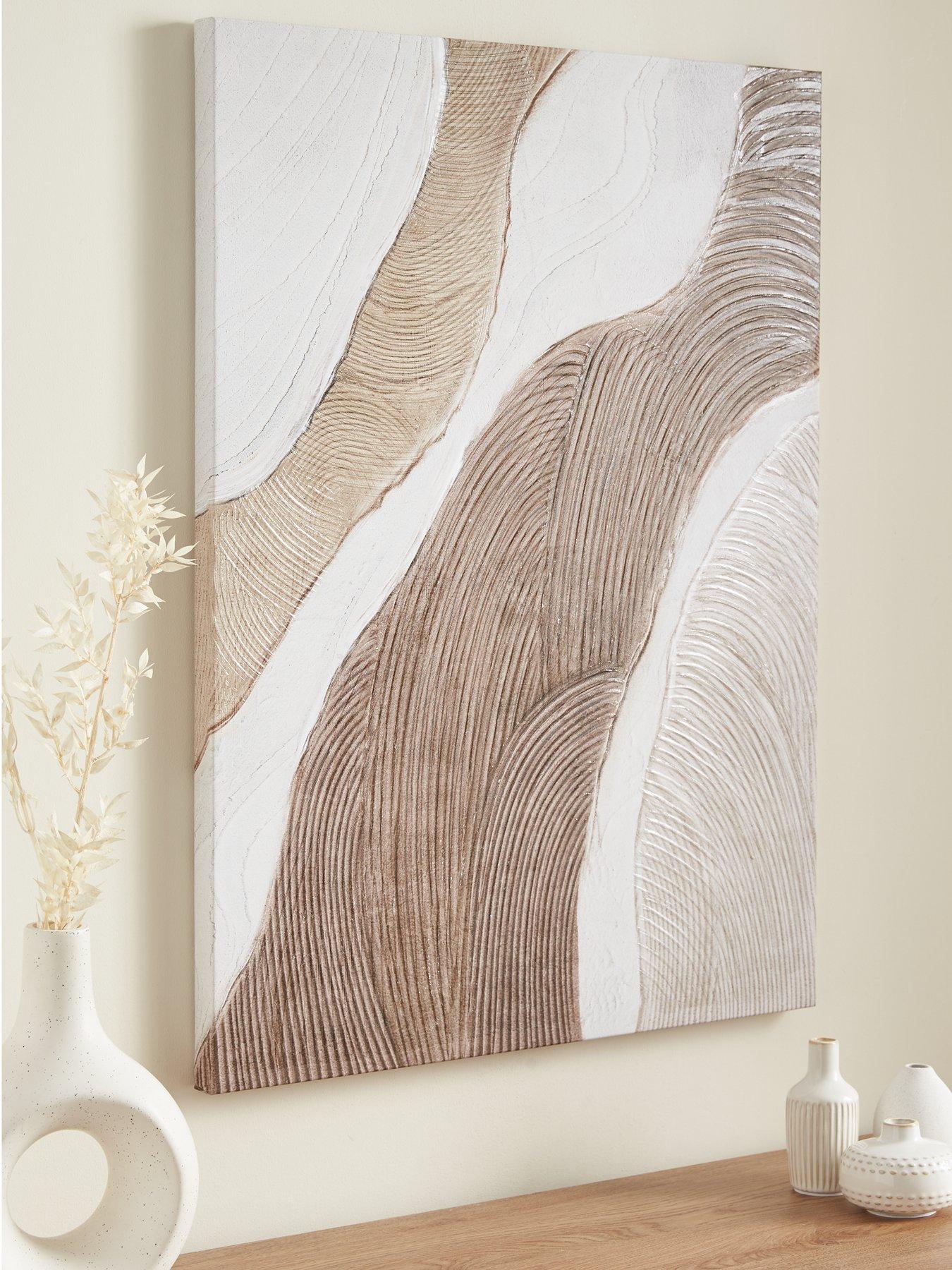 Image of Very Home Printed Canvas with Raked Gel 60x80cm