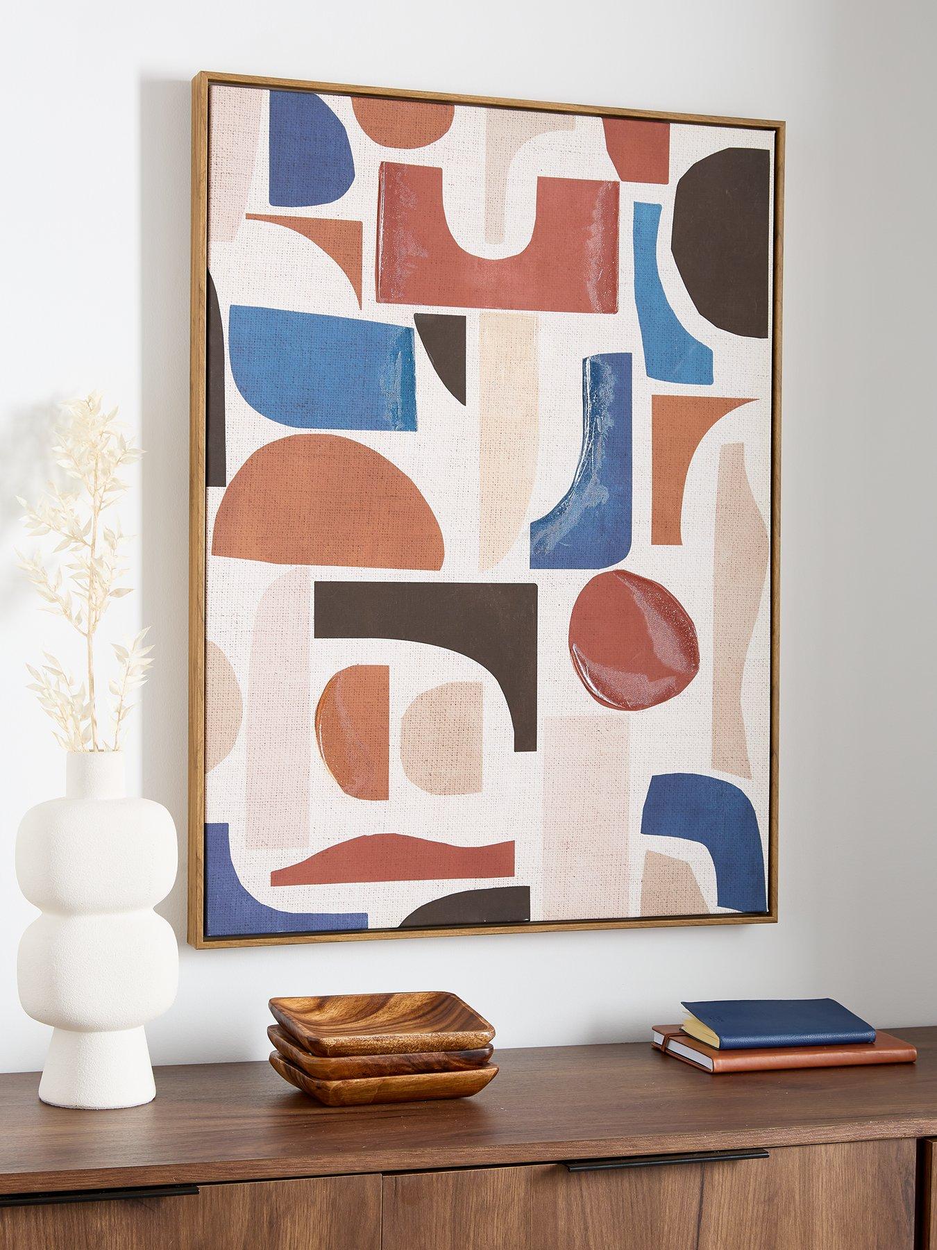 undefined Capped Canvas Abstract Multi Shapes 60x80cm