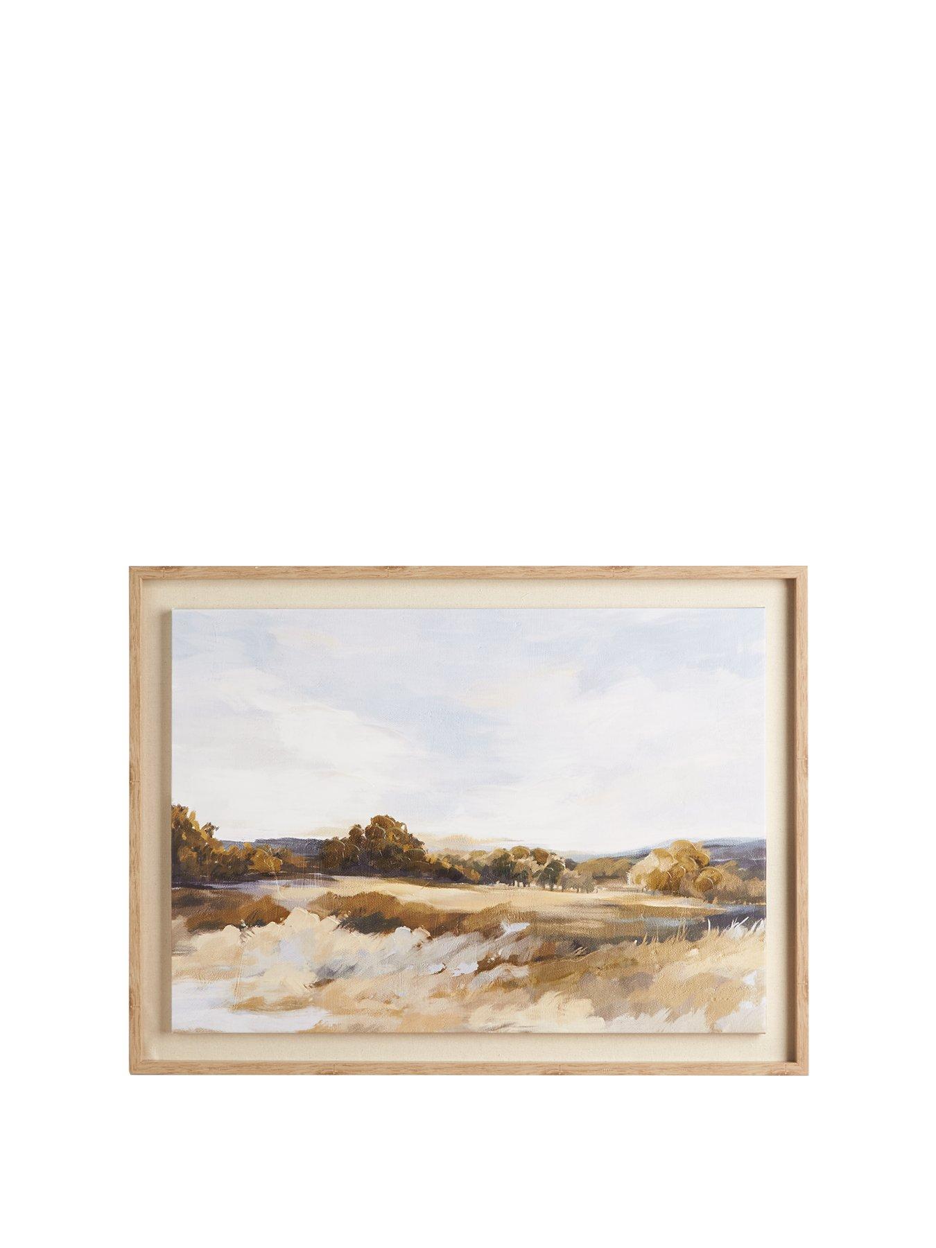 Image 2 of 6 of The Very Collection Canvas Country Side Water Colour 60x80cm