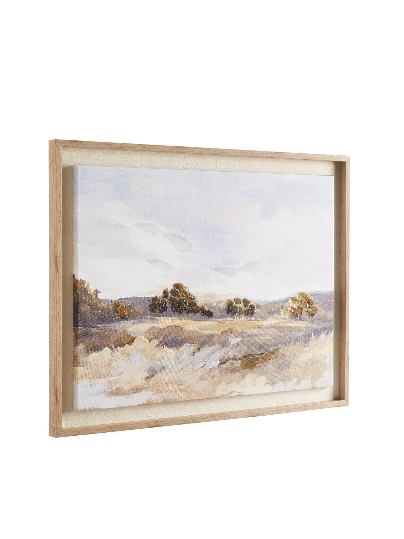 Image 3 of 6 of The Very Collection Canvas Country Side Water Colour 60x80cm