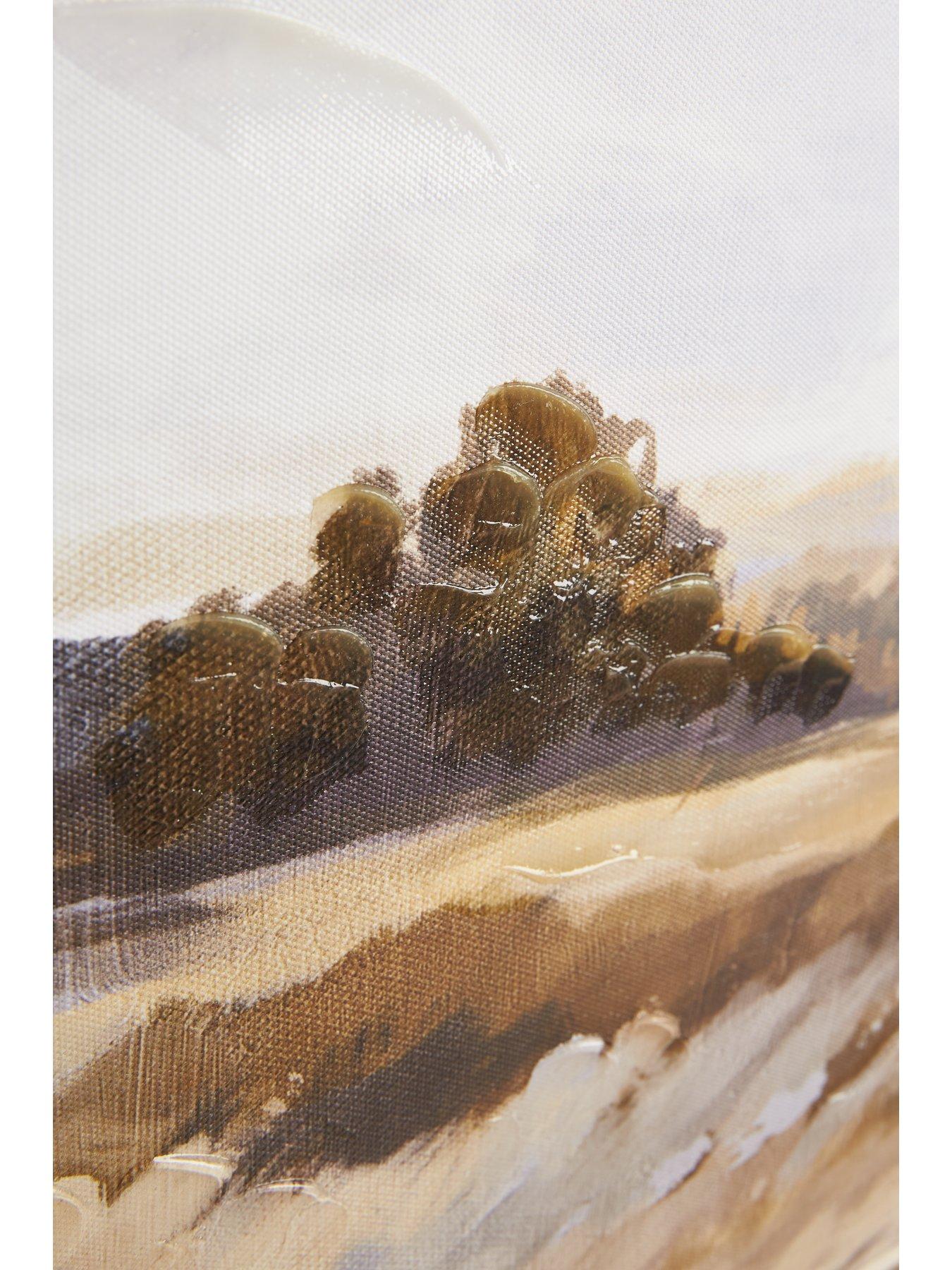 Image 4 of 6 of The Very Collection Canvas Country Side Water Colour 60x80cm