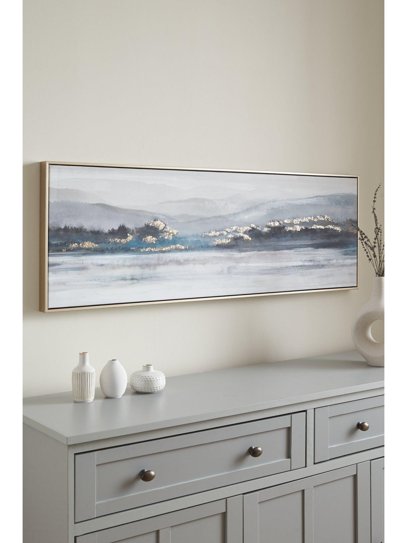 undefined Capped Canvas Smokey Landscape 120x40cm