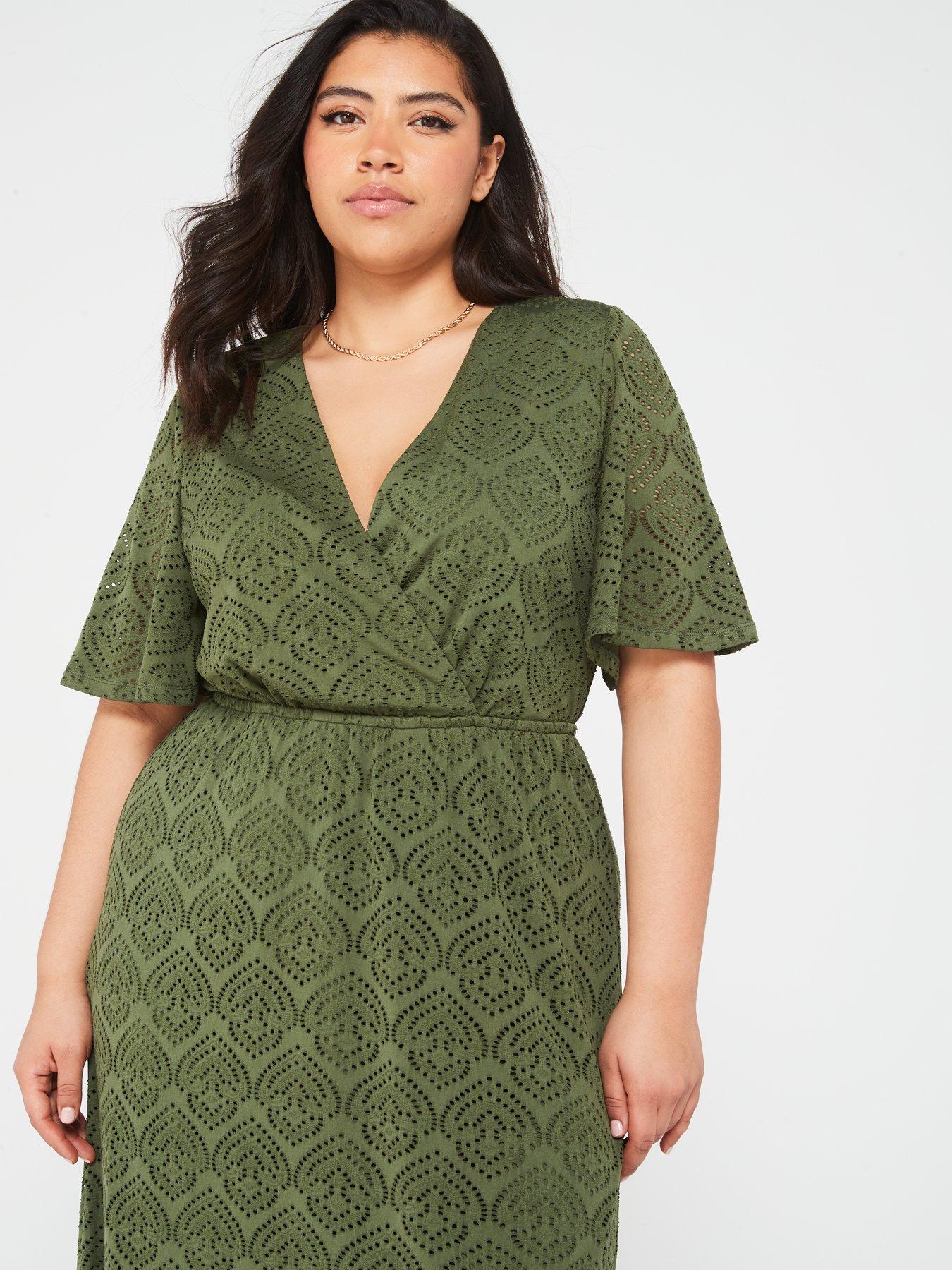 v-by-very-curve-lace-sequinned-wrap-midi-dress-greenback