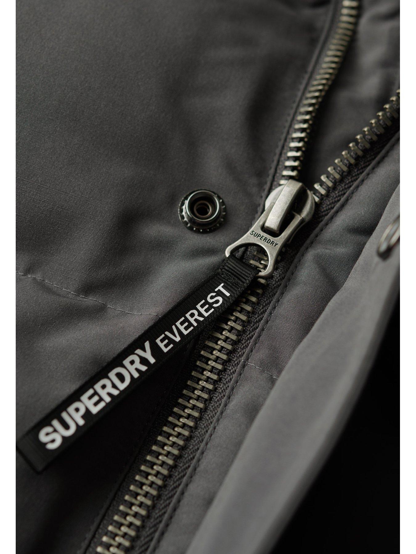 superdry-everest-short-hooded-padded-coat-dark-greydetail