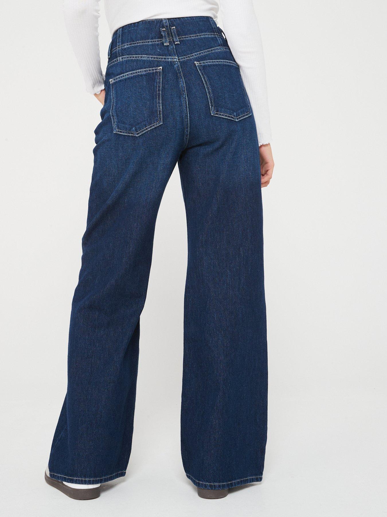 v-by-very-double-button-wide-leg-jeans-dark-wash-bluestillFront