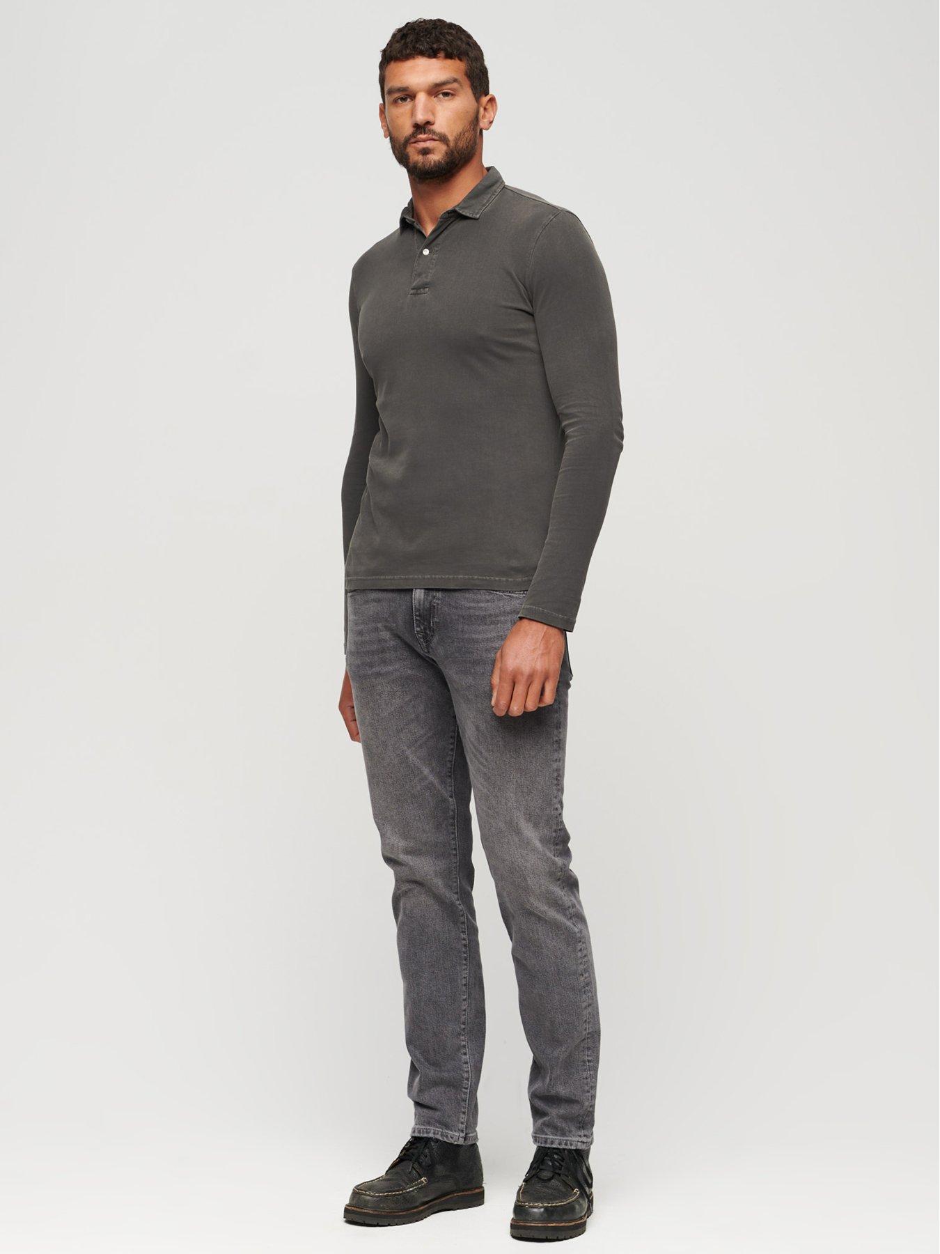 superdry-studios-long-sleeve-jersey-polo-shirt-dark-greyback