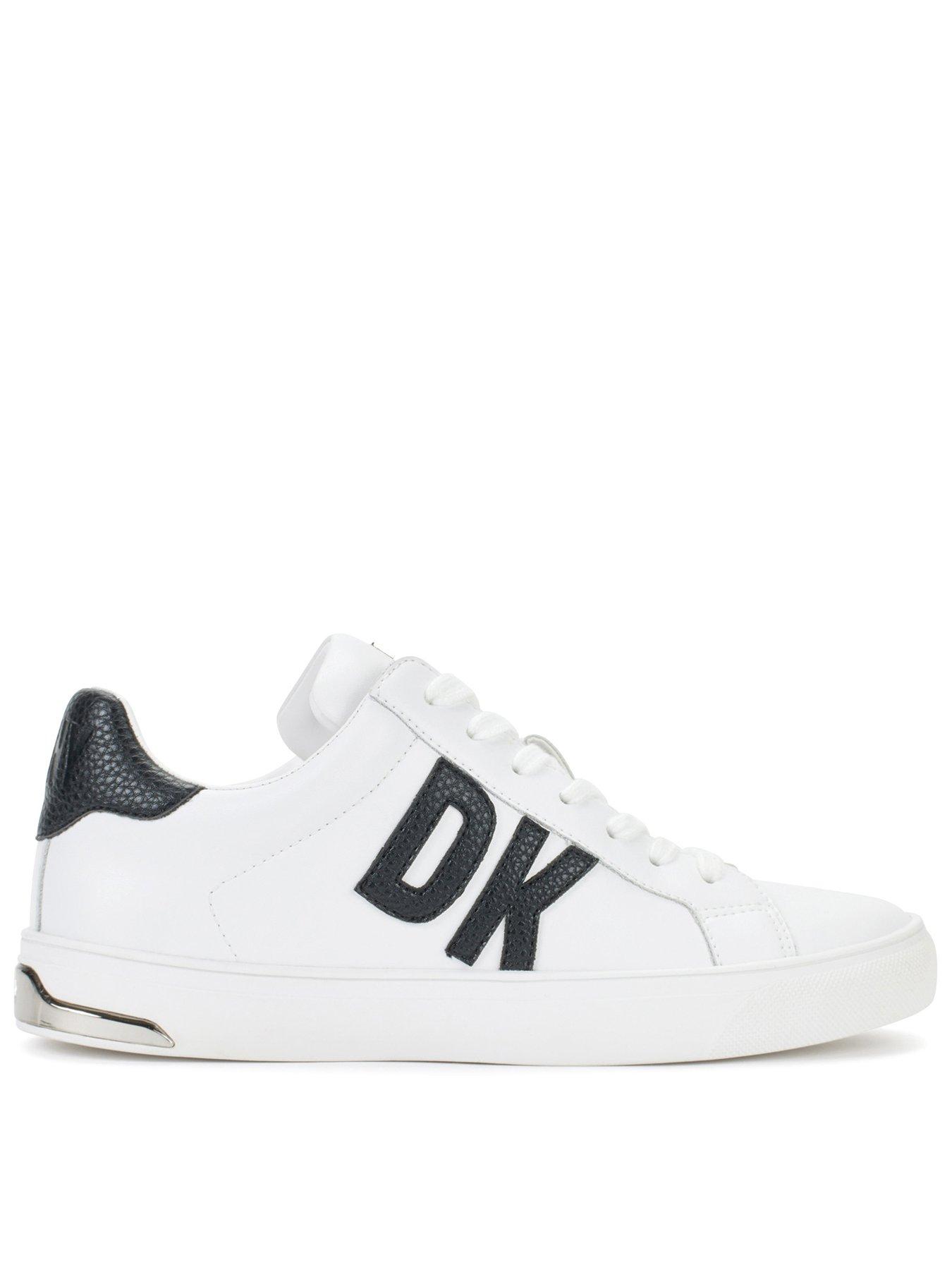 DKNY Abeni - Lace Up Sneaker - Brt White/black