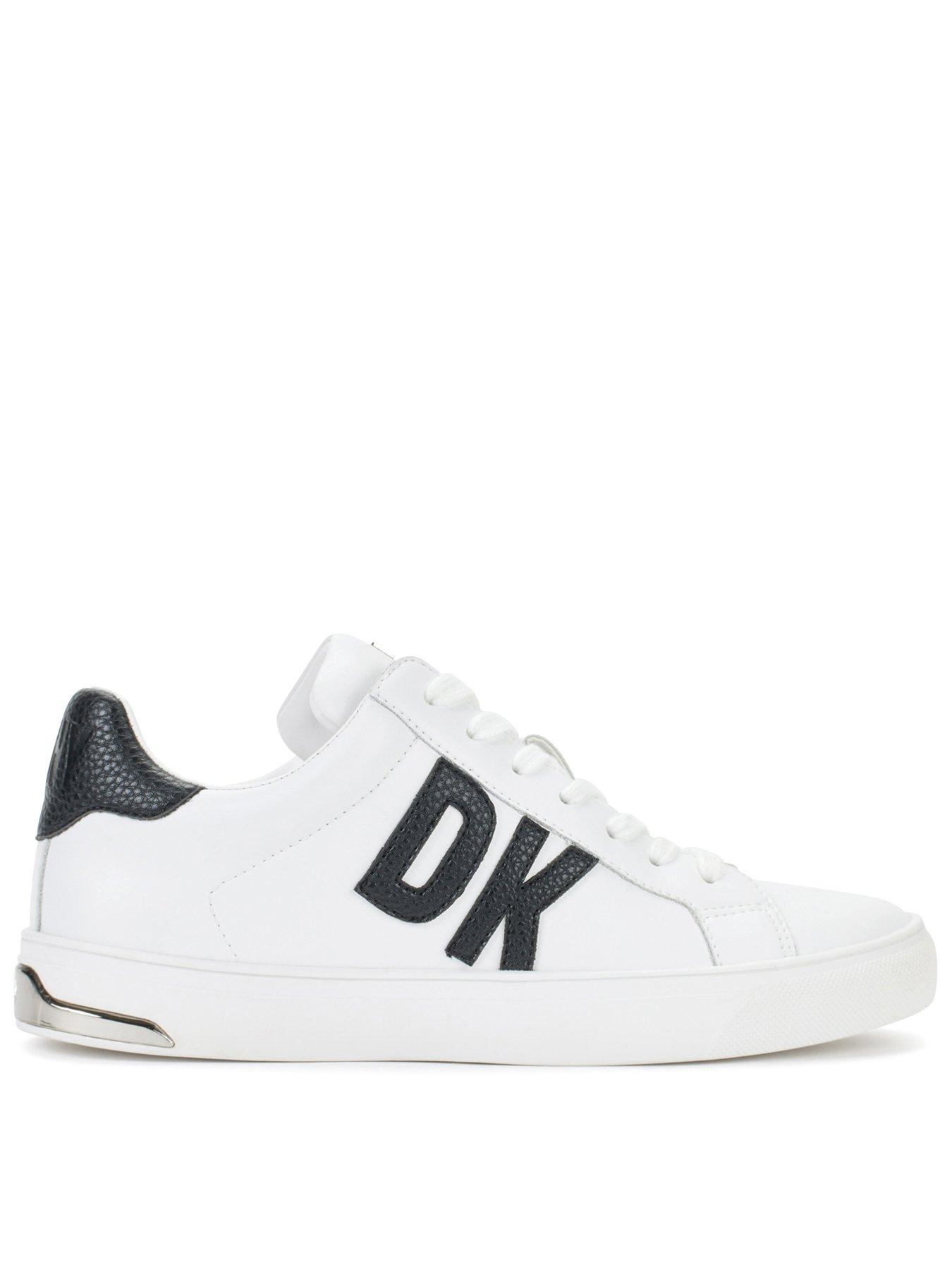 Image of DKNY Abeni - Lace Up Sneaker - Brt White/black