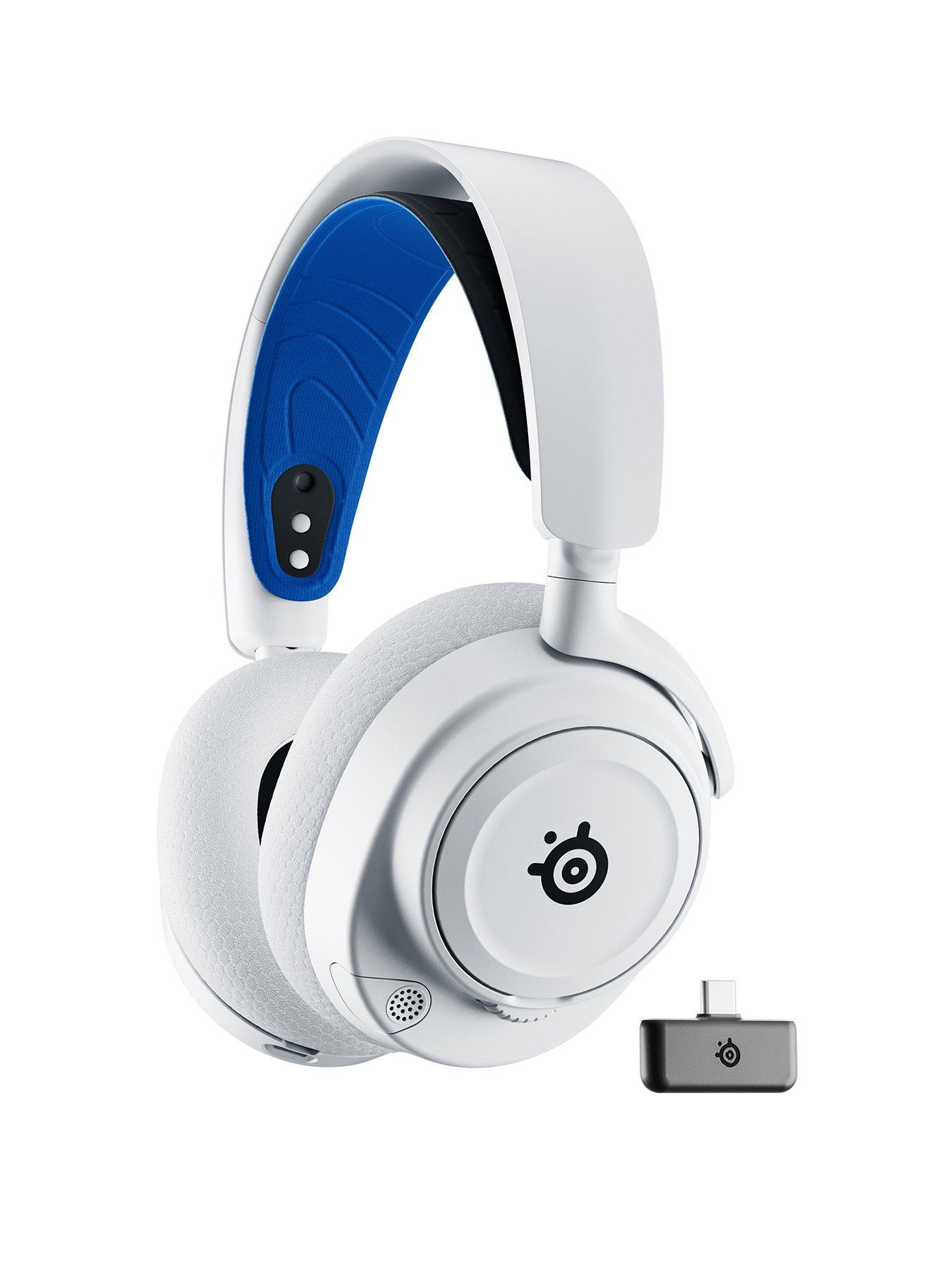 Image of SteelSeries Arctis Nova 7P PS5 wireless gaming headset- White