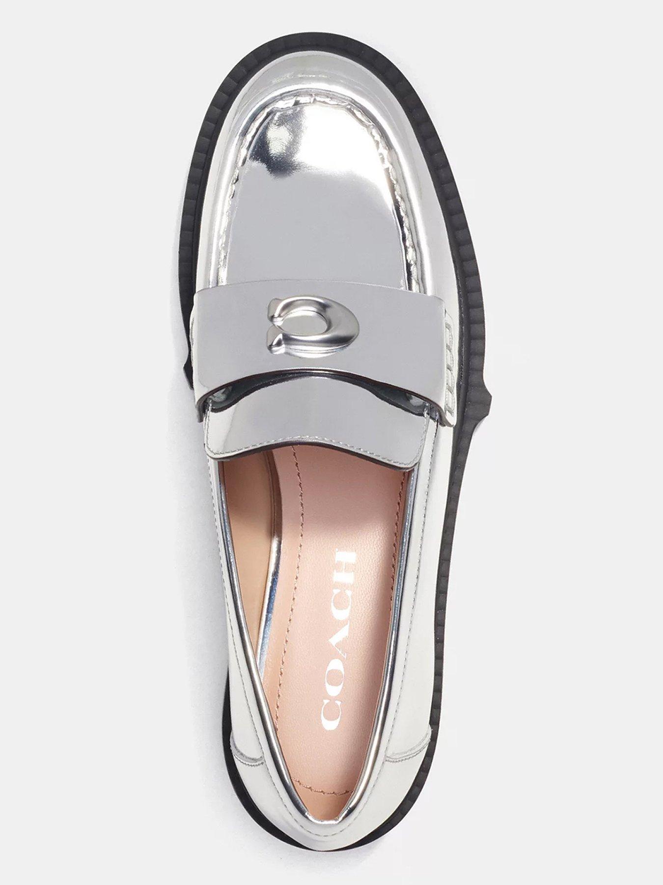 coach-leah-metallic-leather-loafers-silvernbspoutfit