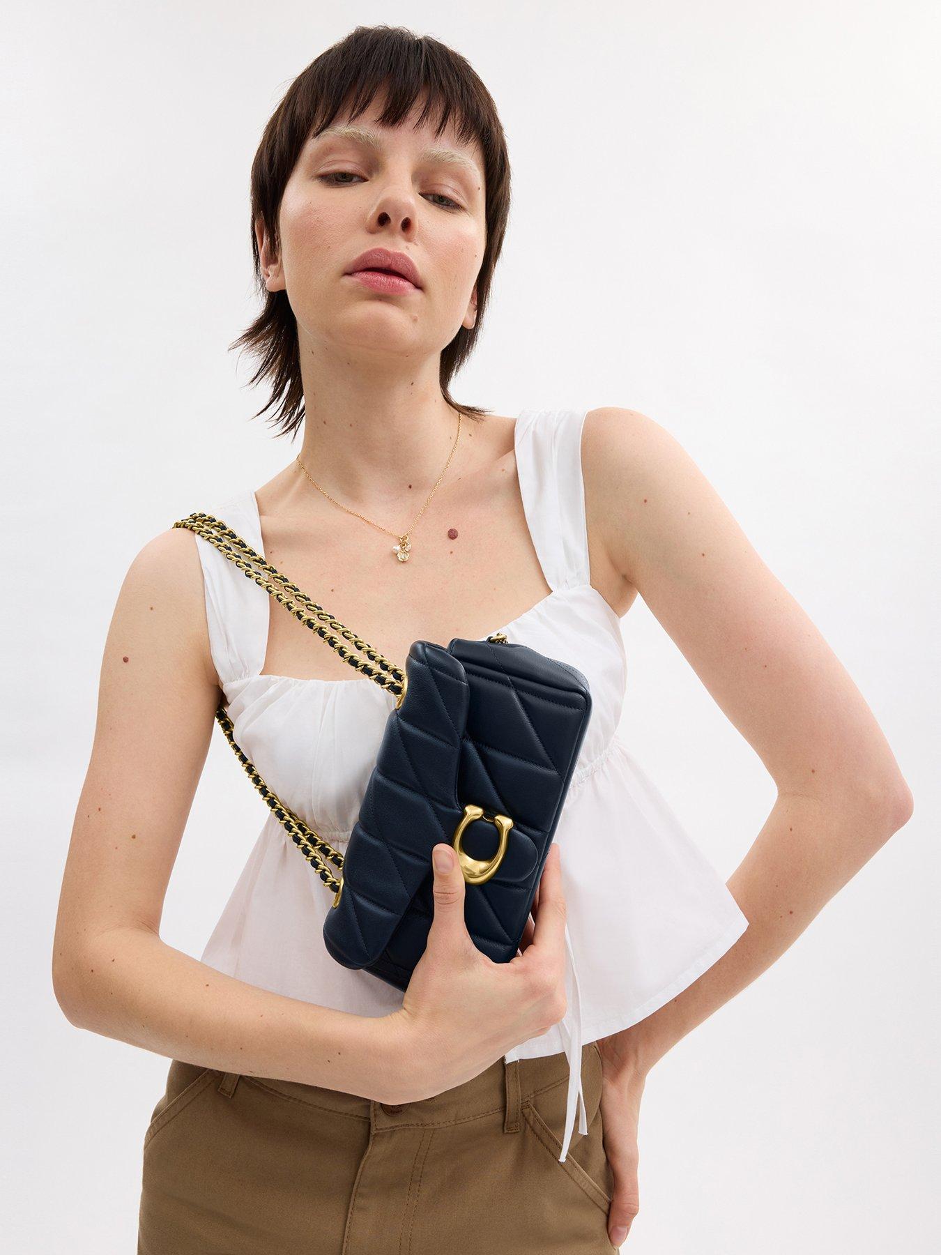 COACH Tabby Quilted Shoulder Bag 20 With Chain - Black | Very Ireland