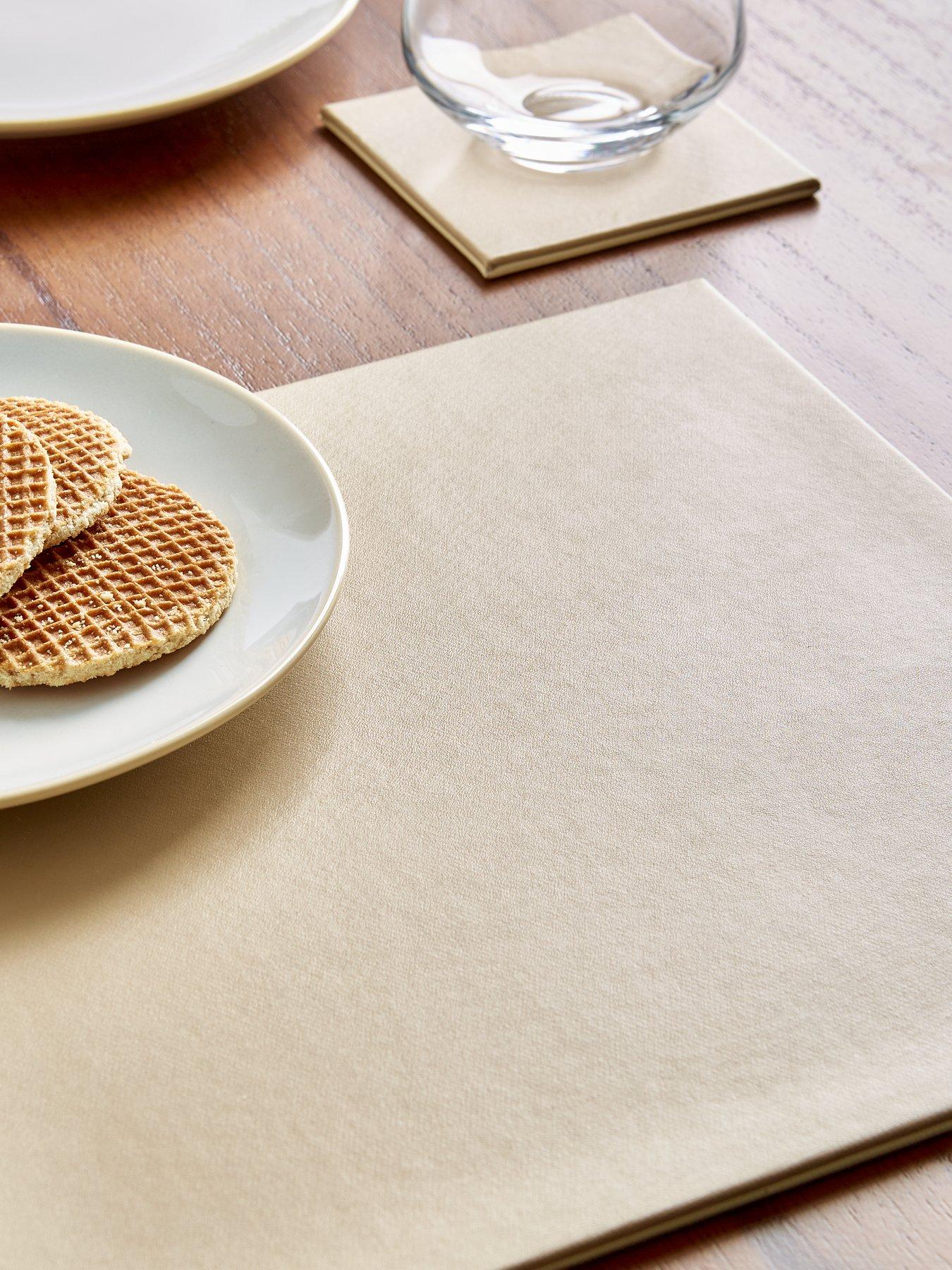 very-home-reversible-faux-leather-placemats-and-coasters-set-of-8-in-beigecreamstillFront