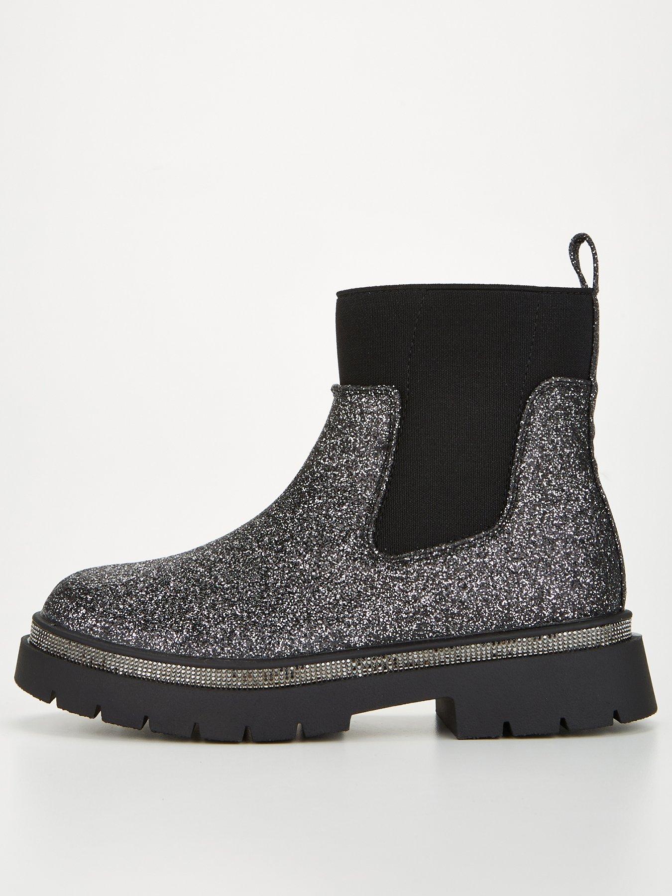 River island 2024 glitter shoes