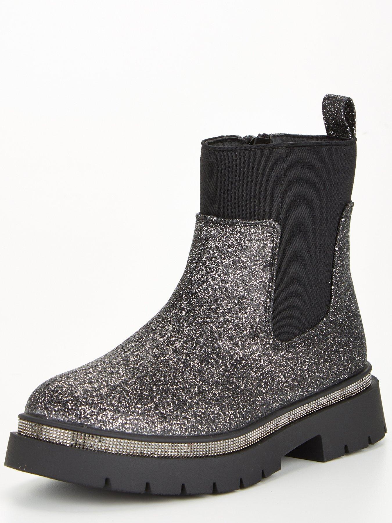 Glitter hotsell chelsea boots