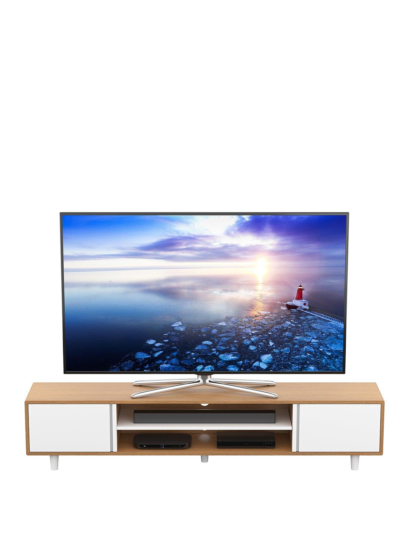 avf-harbour-2m-tv-stand-up-to-95-light-wood-and-whitestillFront