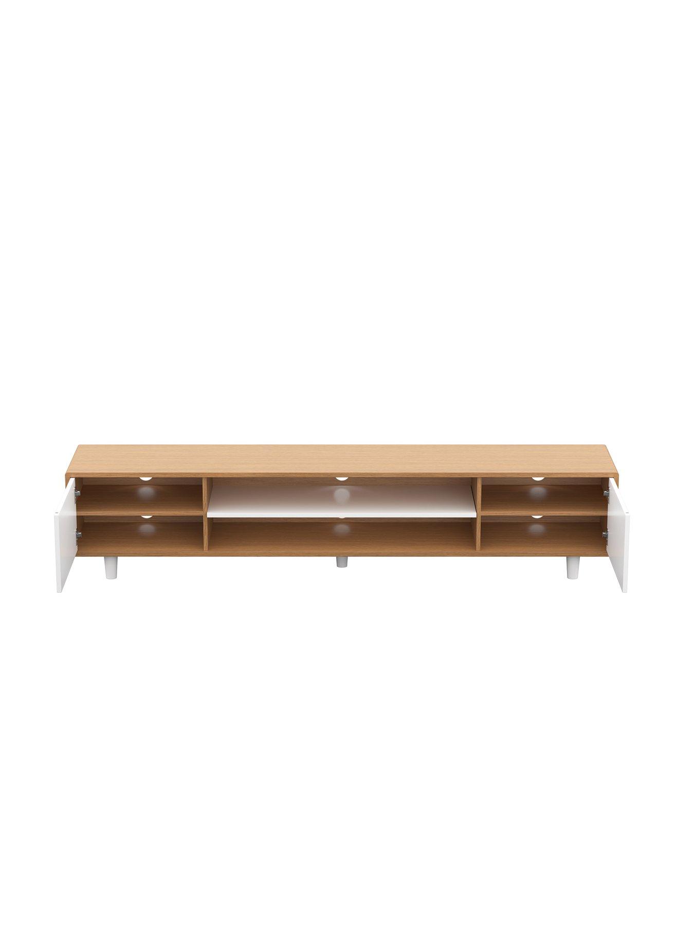 avf-harbour-2m-tv-stand-up-to-95-light-wood-and-whitedetail