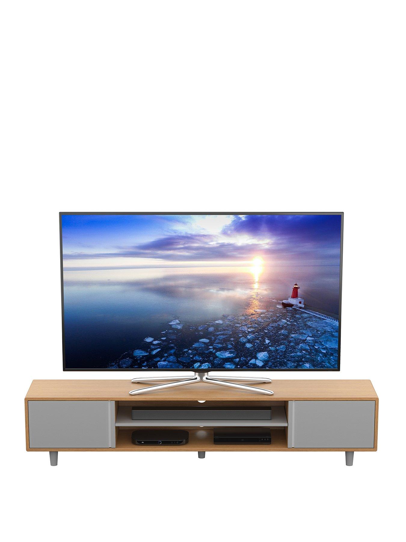 avf-harbour-2m-tv-stand-up-to-95-light-wood-and-greystillFront