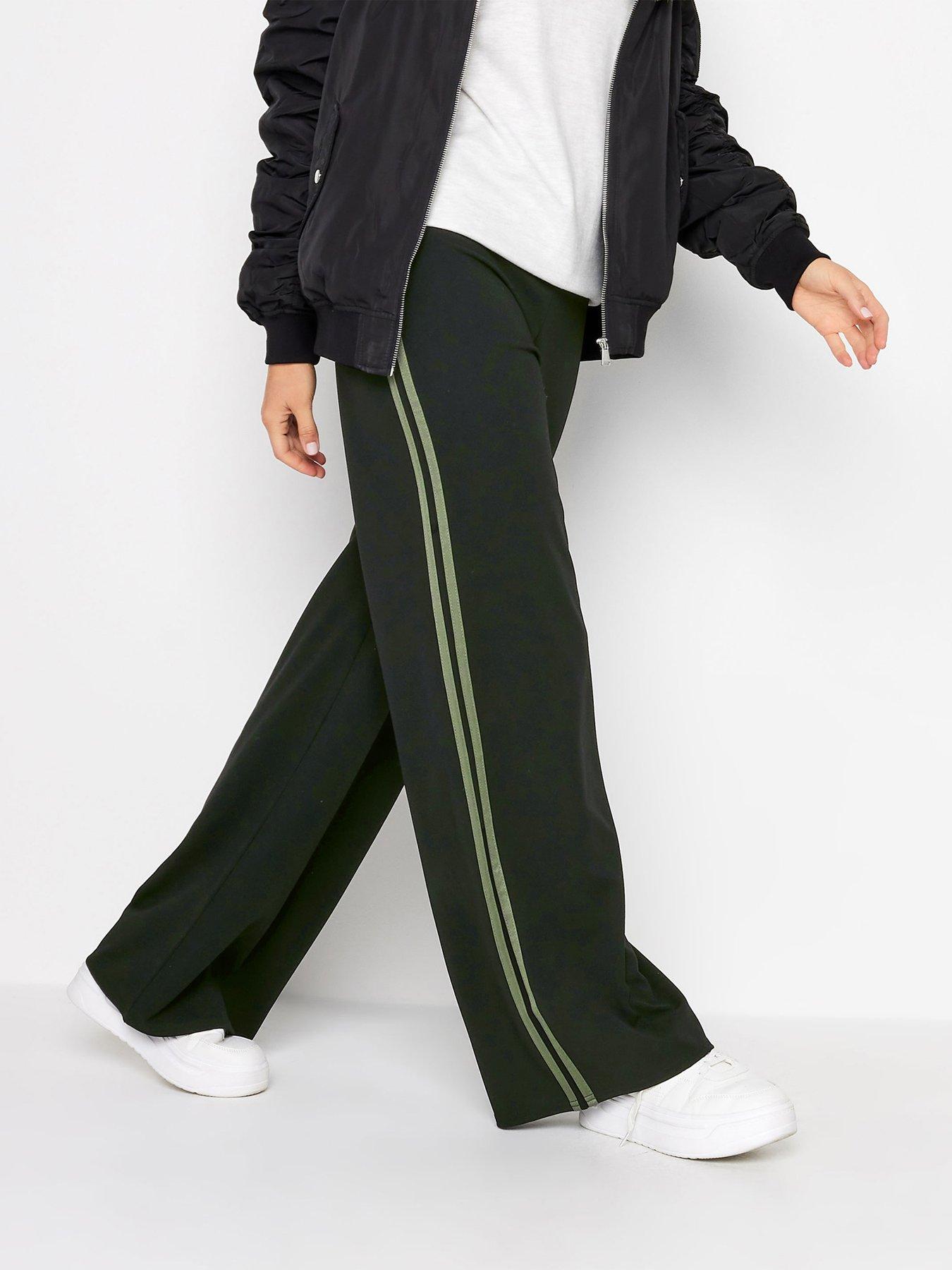 long-tall-sally-khaki-side-stripe-trousers-black