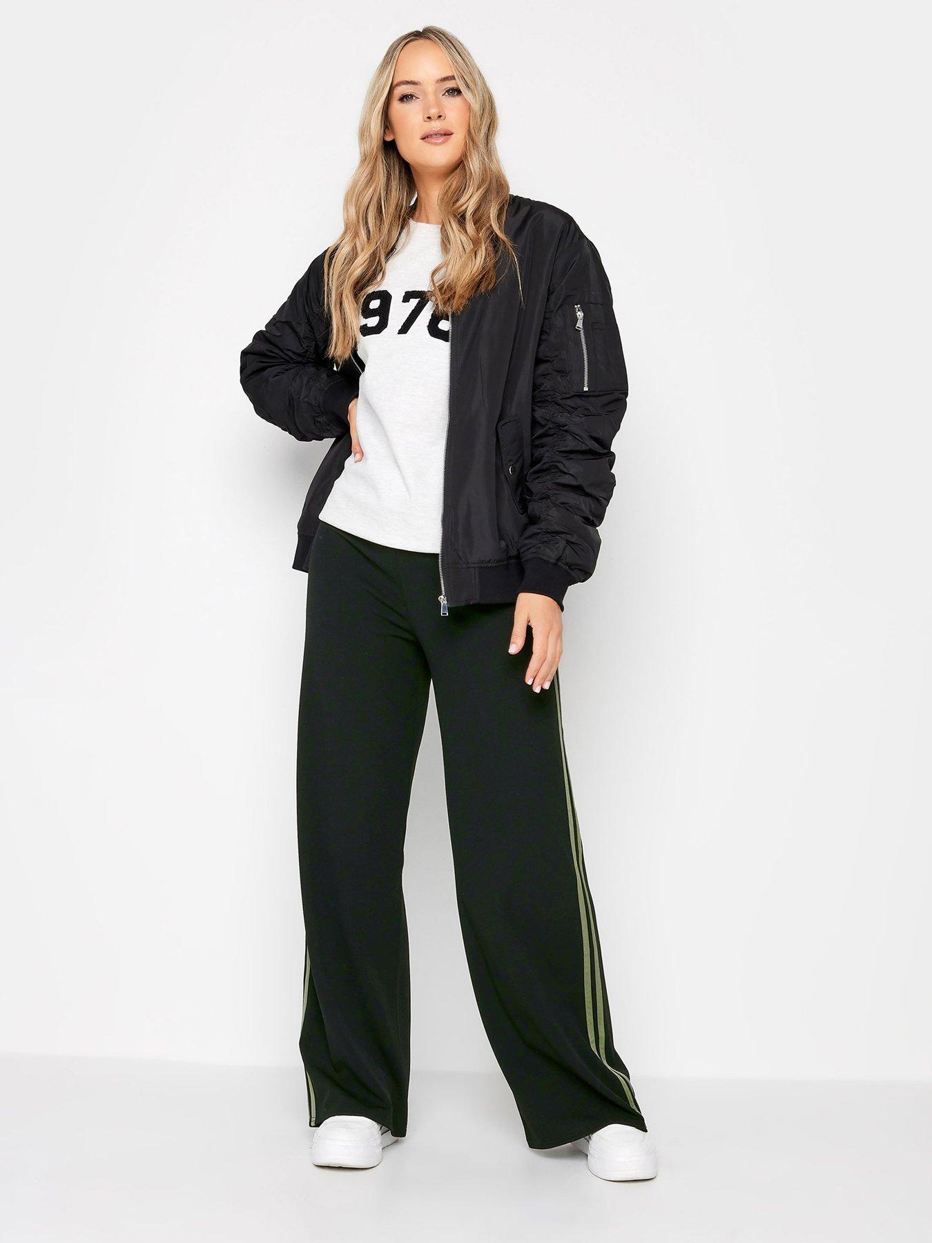 long-tall-sally-khaki-side-stripe-trousers-blackback