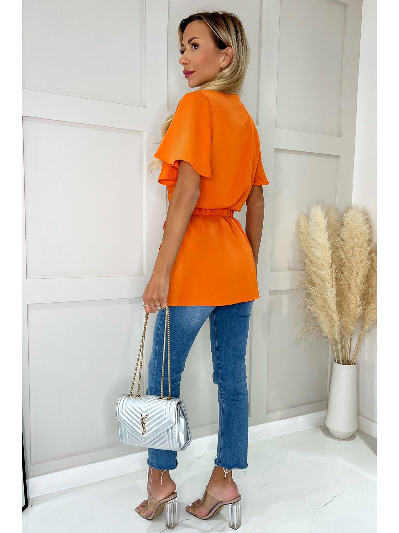 ax-paris-wrap-blouse-orangestillFront