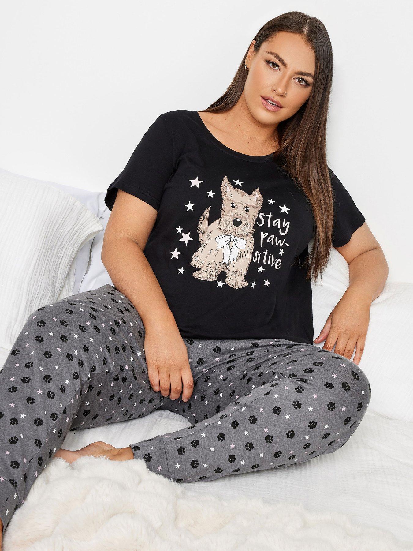 Ladies cuffed online pjs