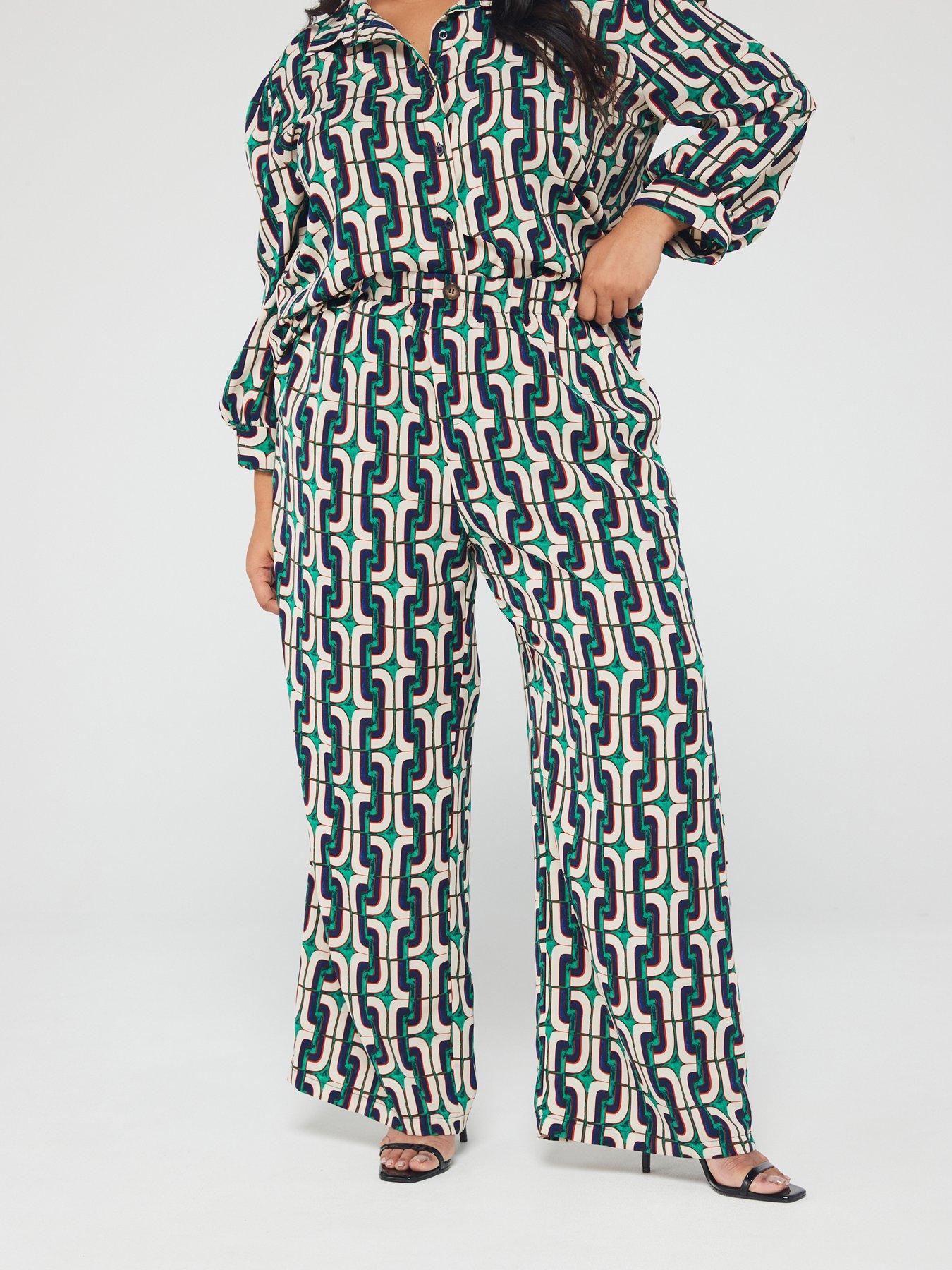 ax-paris-curve-printed-trousers-multi