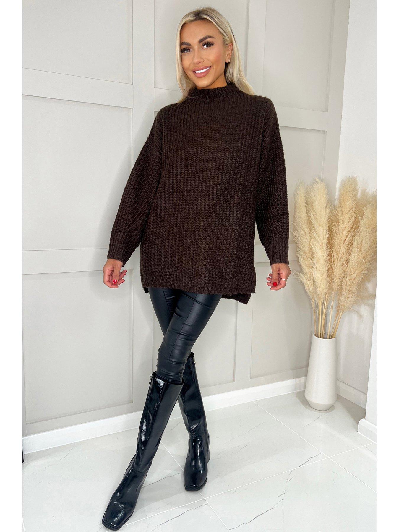 ax-paris-knitted-jumper-brown