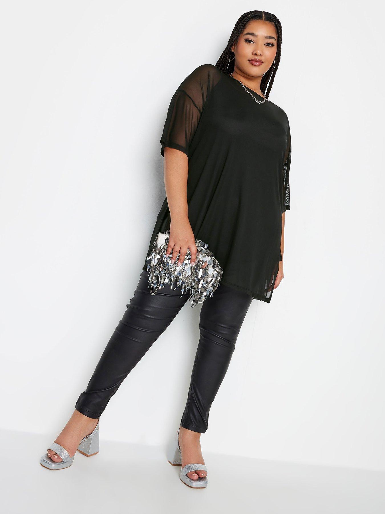 yours-yours-oversize-side-split-mesh-top-blackback