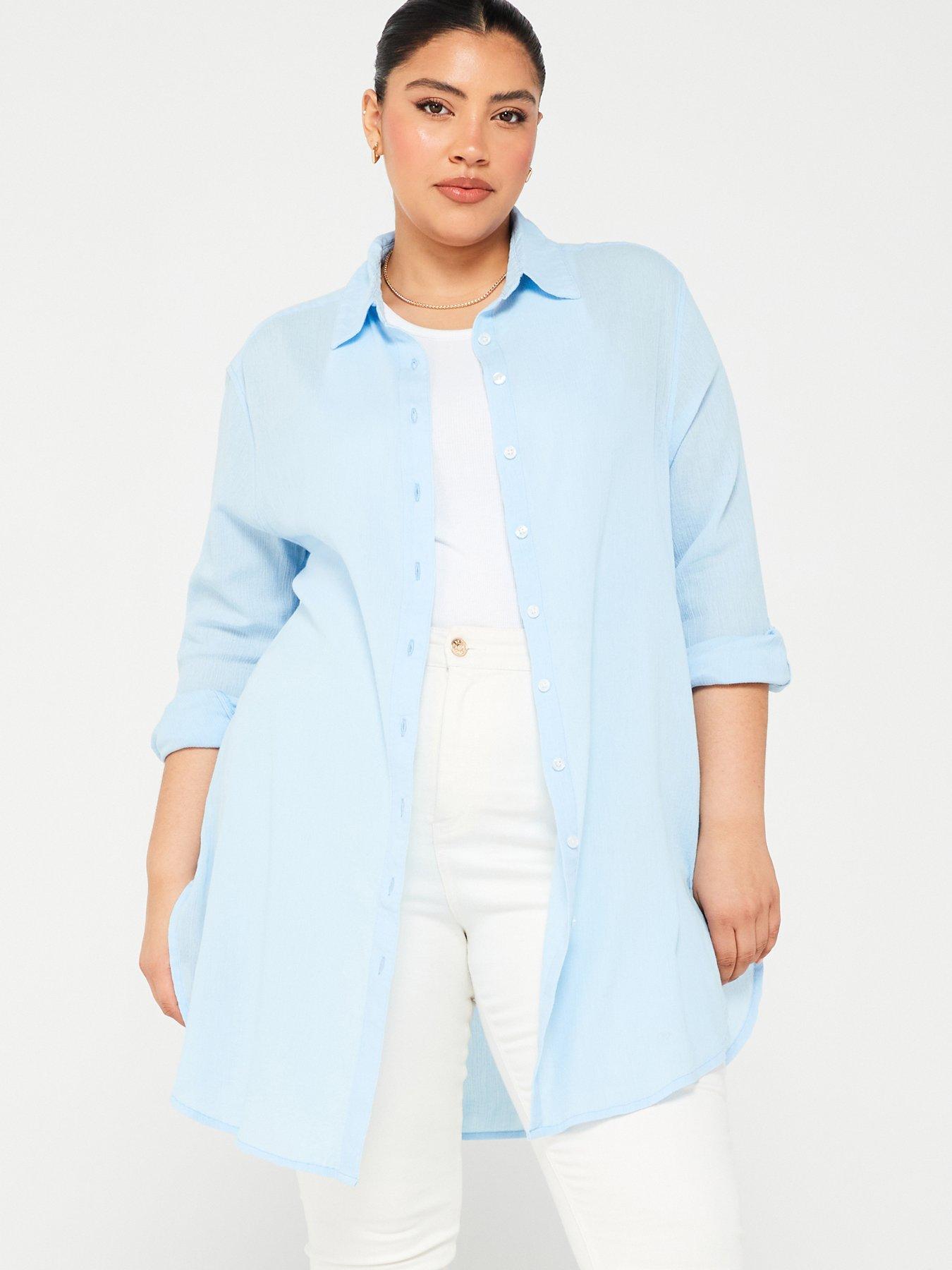 v-by-very-curve-longline-shirt-bluefront